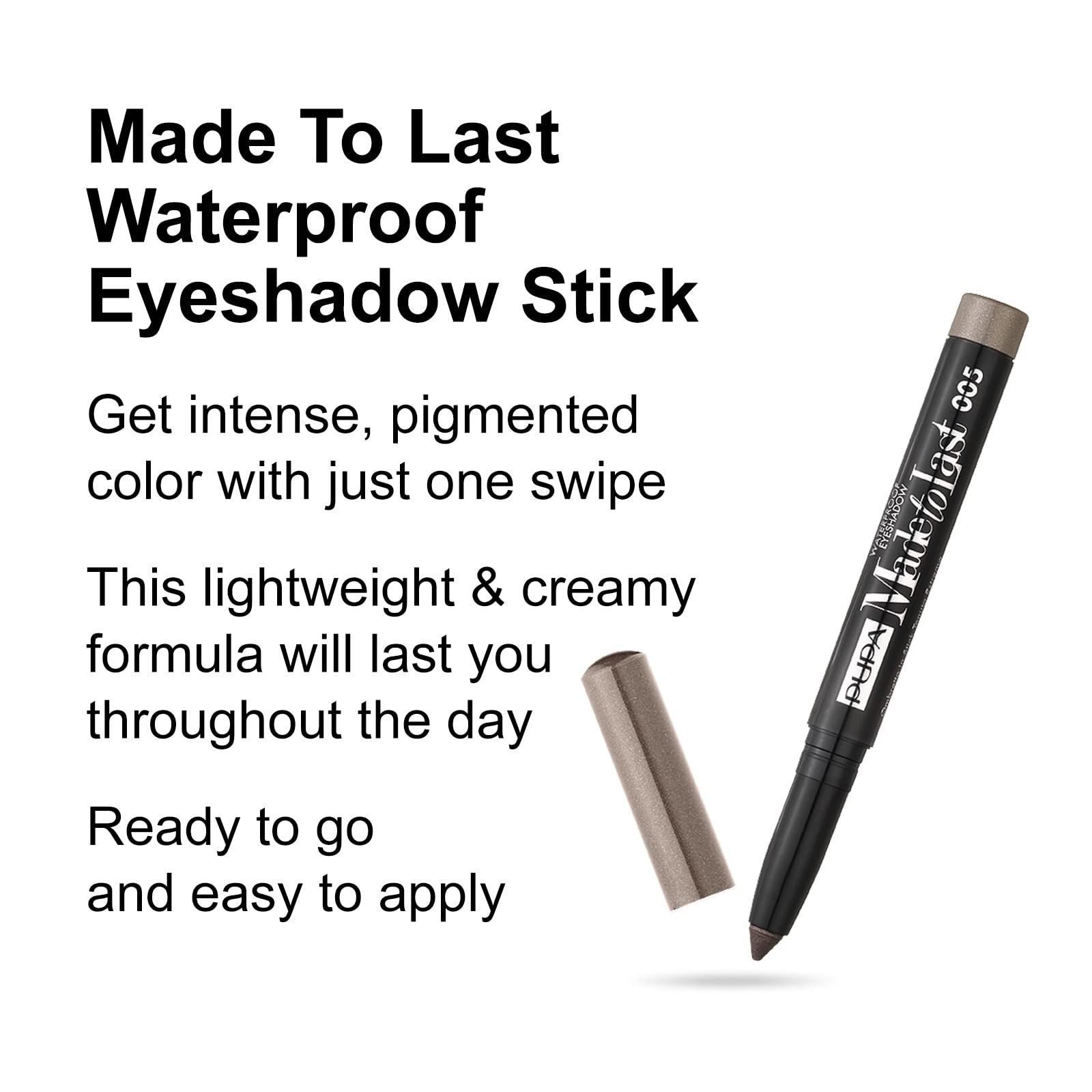 Pupa Milano Made To Last Ombretto Waterproof Stick 005 Desert Taupe, 0,049 oz