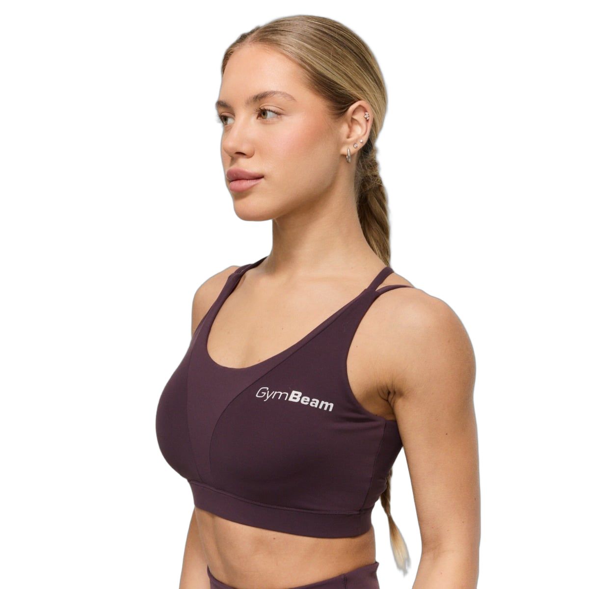 GymBeam Reggiseno sportivo donna BEAT Berrywood con spalline incrociate
