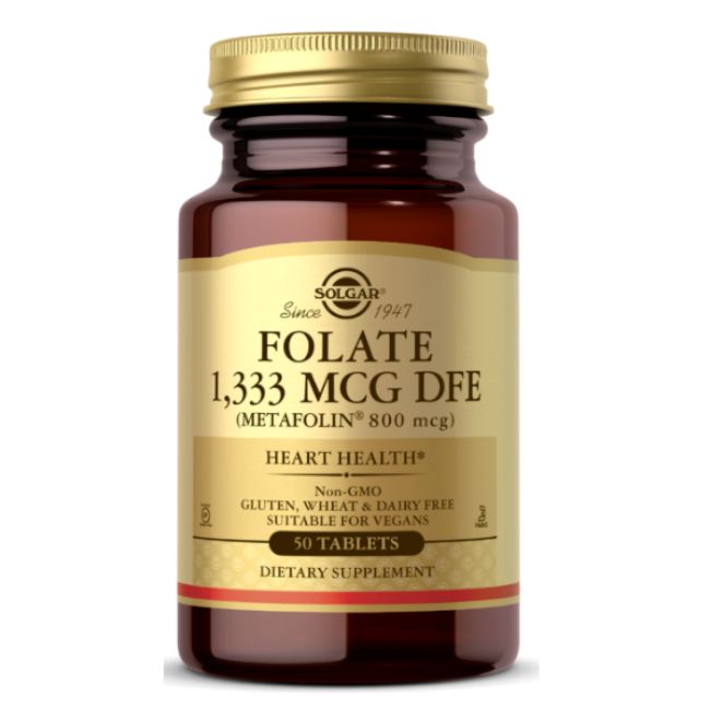 SOLGAR Folato 1.333 mcg DFE (metafolina 800 mcg)