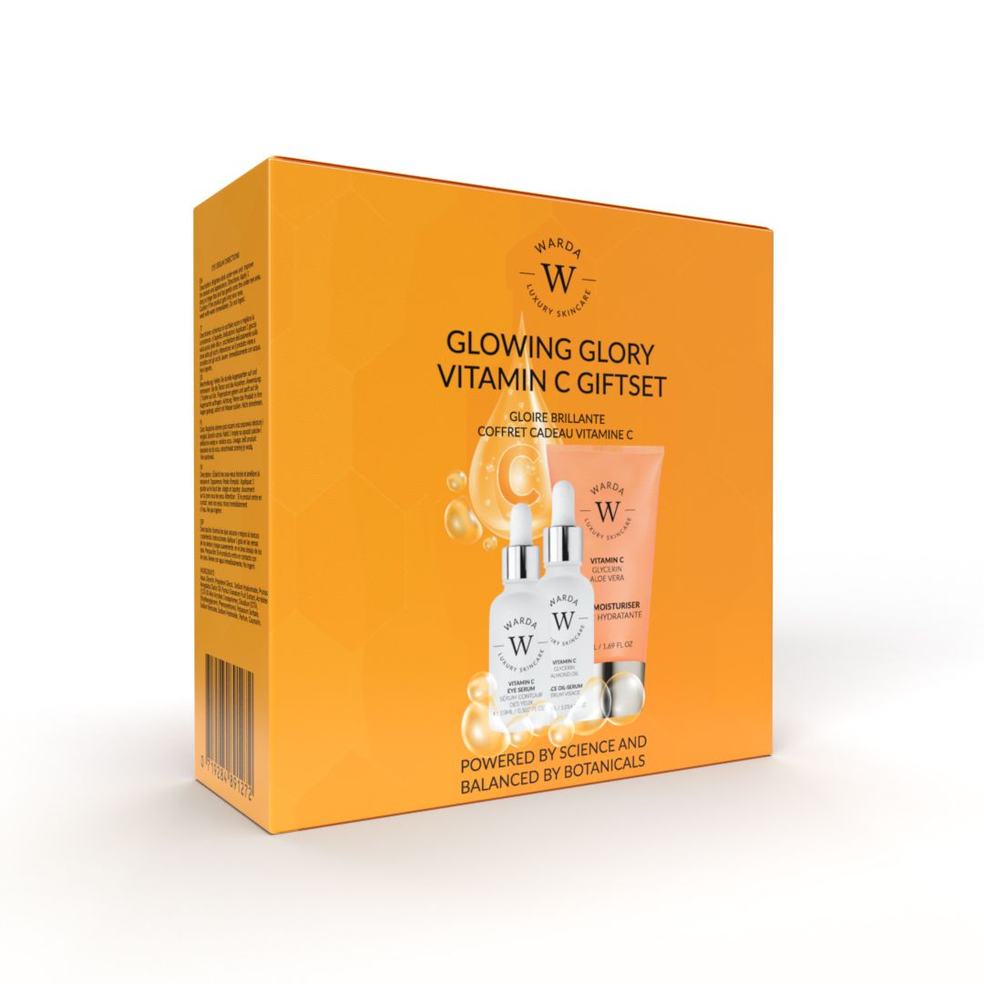 Warda skincare Gloria Splendente Vitamina C  Anti-Aging (Siero Olio + Serum Occhi + Moisturiser)