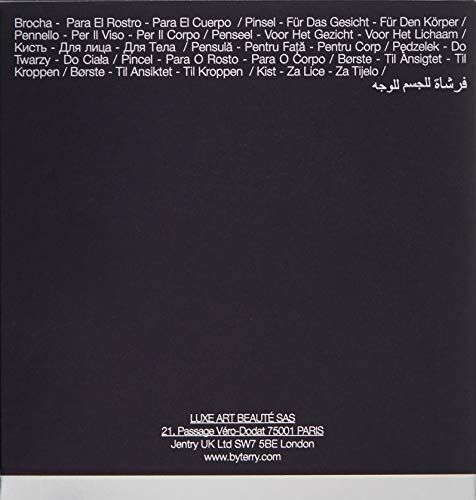 Retro della confezione con testo multilingue e informazioni di contatto.