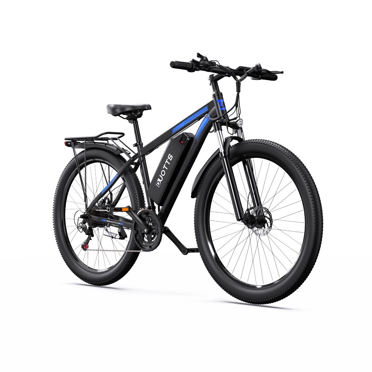 Bicicletta elettrica DUOTTS C29 con portapacchi posteriore, batteria 48V 15Ah