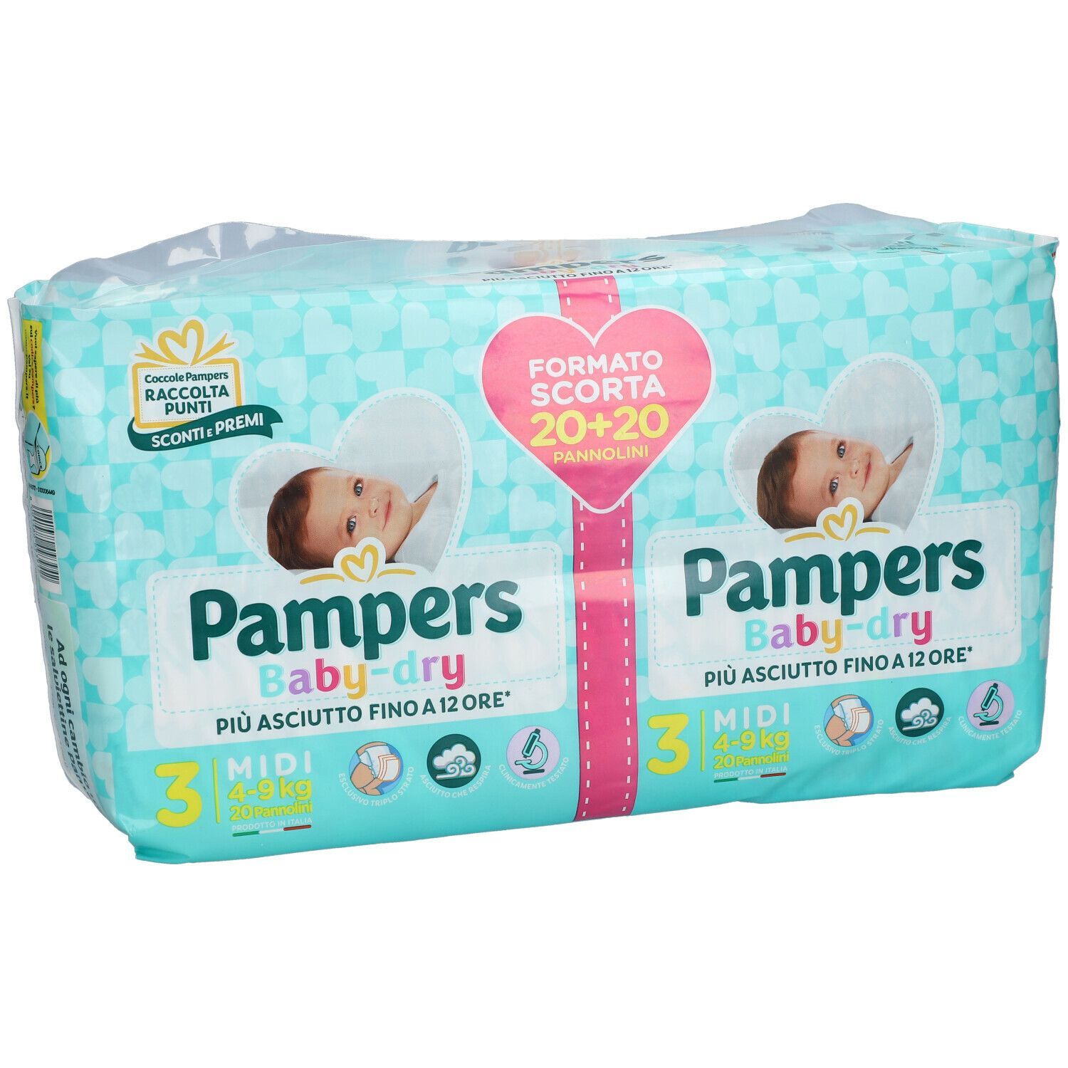 Pampers Baby Dry 3 Midi 20+20