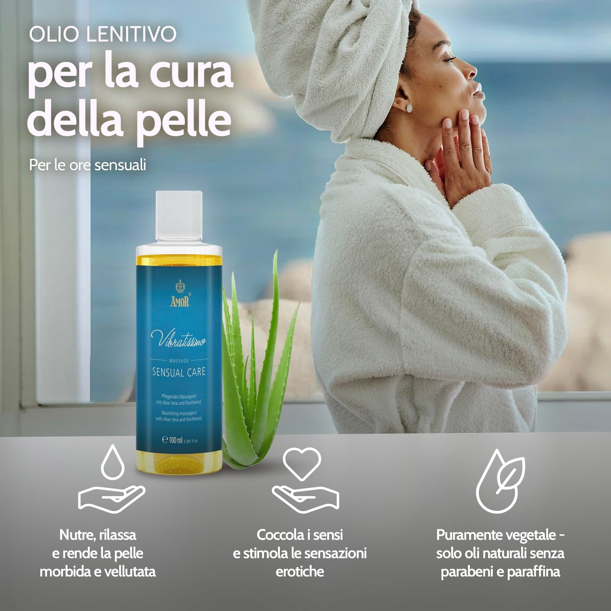 Vibratissimo Olio da Massaggio Sensual Care