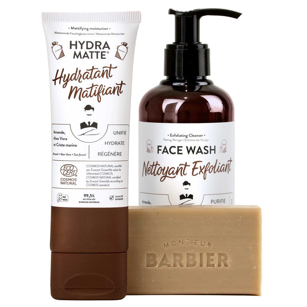 Monsieur BARBIER - Set per la cura del viso maschile - THE HAPPY FACE BOX
