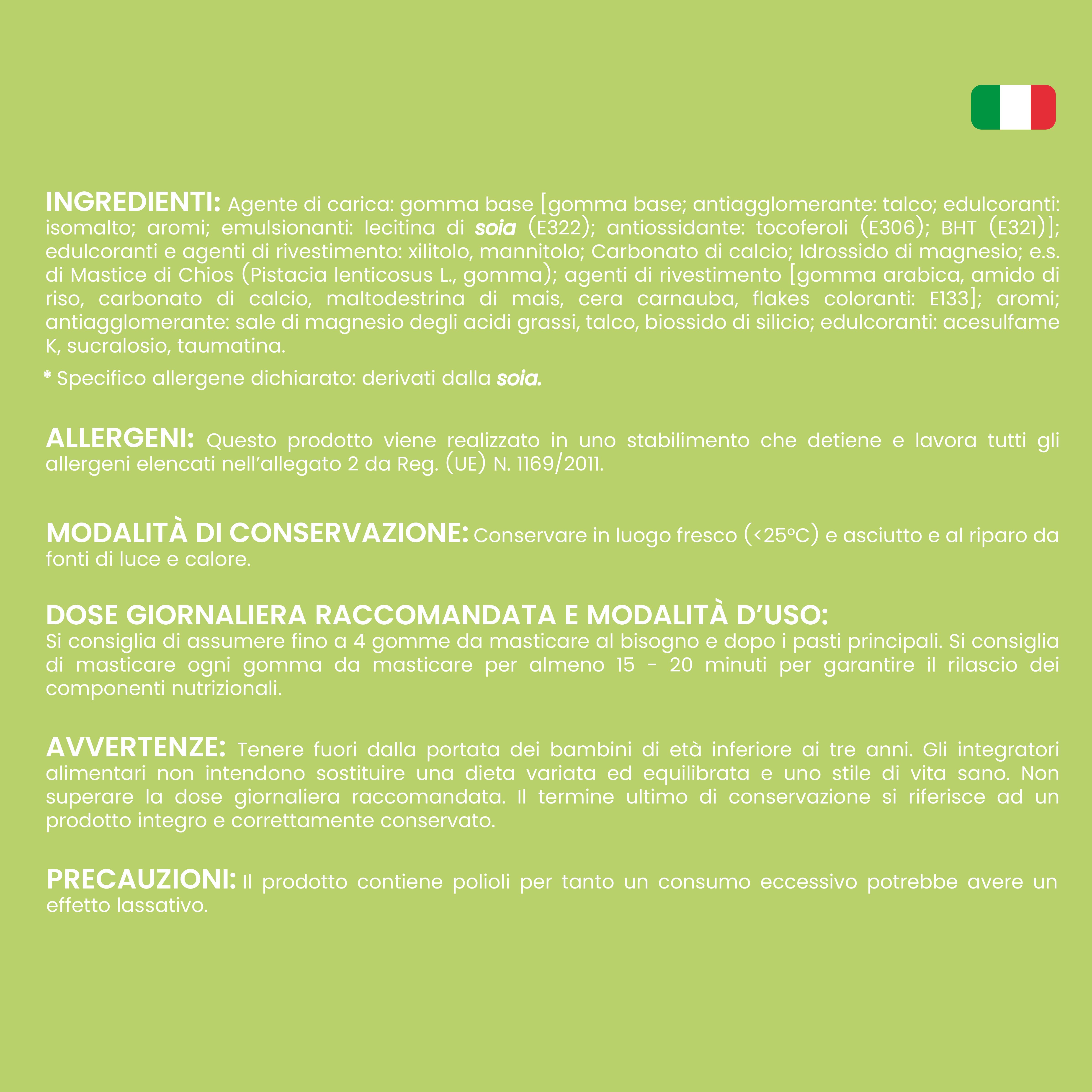 NTP BIOTECH - No Acid Gum - chewing gum per acidità, reflusso, digestione