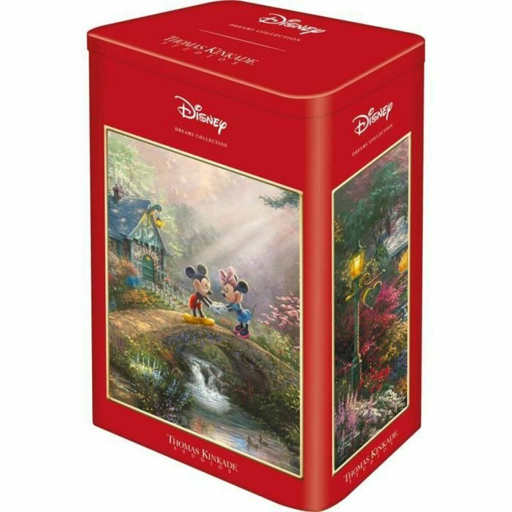 Thomas Kinkade Studios: Topolino e Minnie in una nostalgica scatola di metallo (500 pezzi)