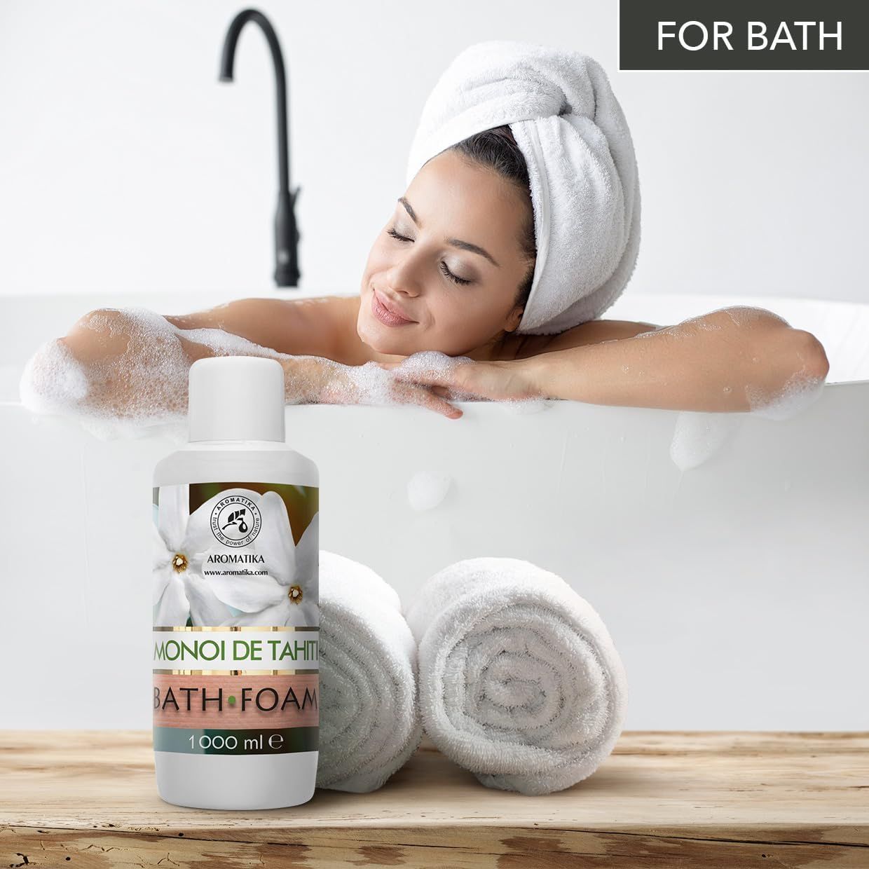 AROMATIKA Schiuma da bagno Monoi de Tahiti