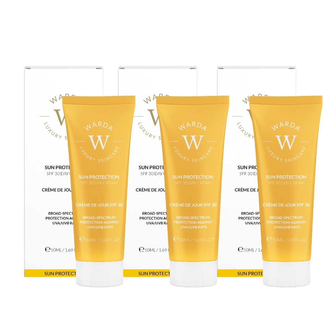 Warda Luxury Skincare Trio di creme da giorno con protezione solare SPF 30