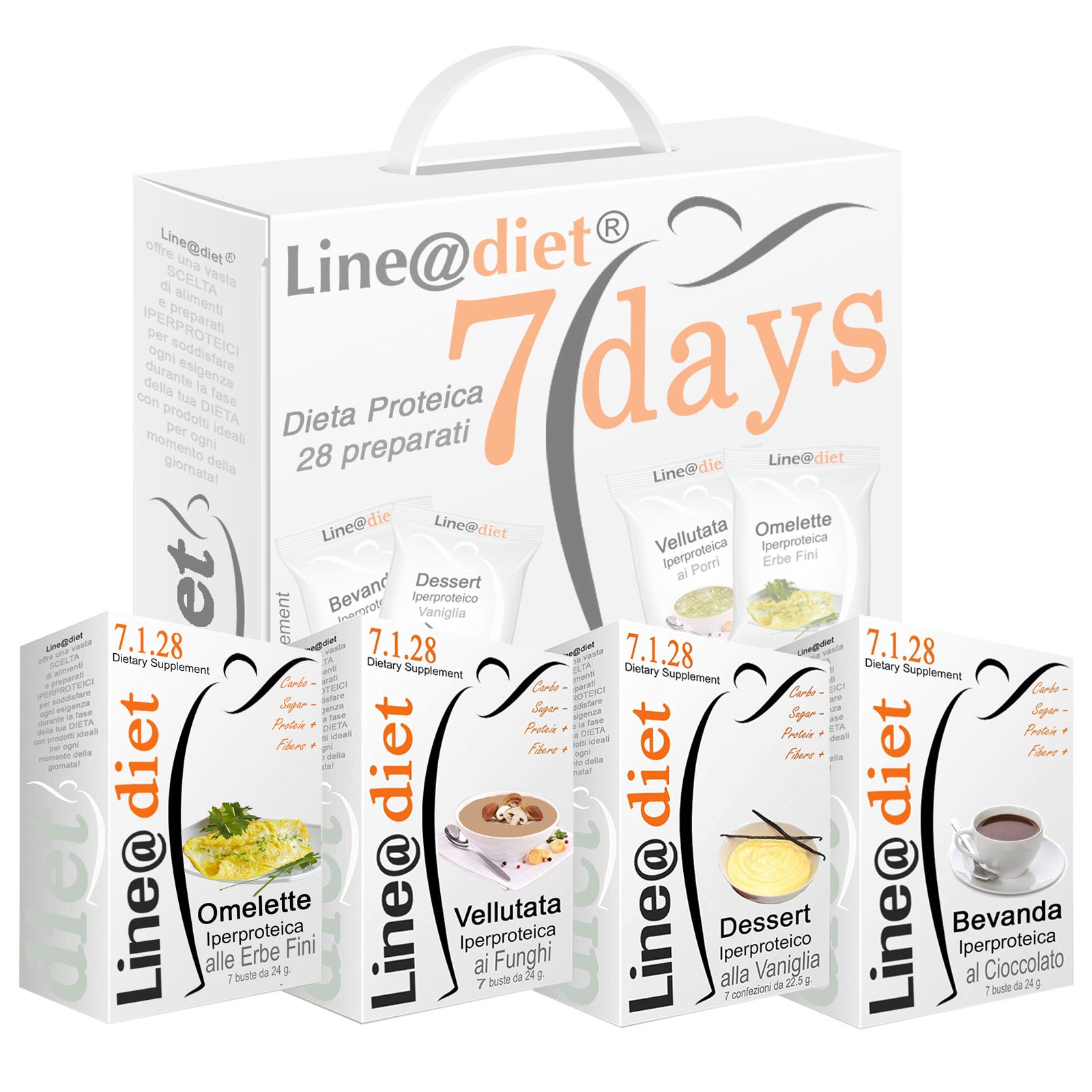 Lineadiet Kit completo dieta keto 7 giorni - misto C