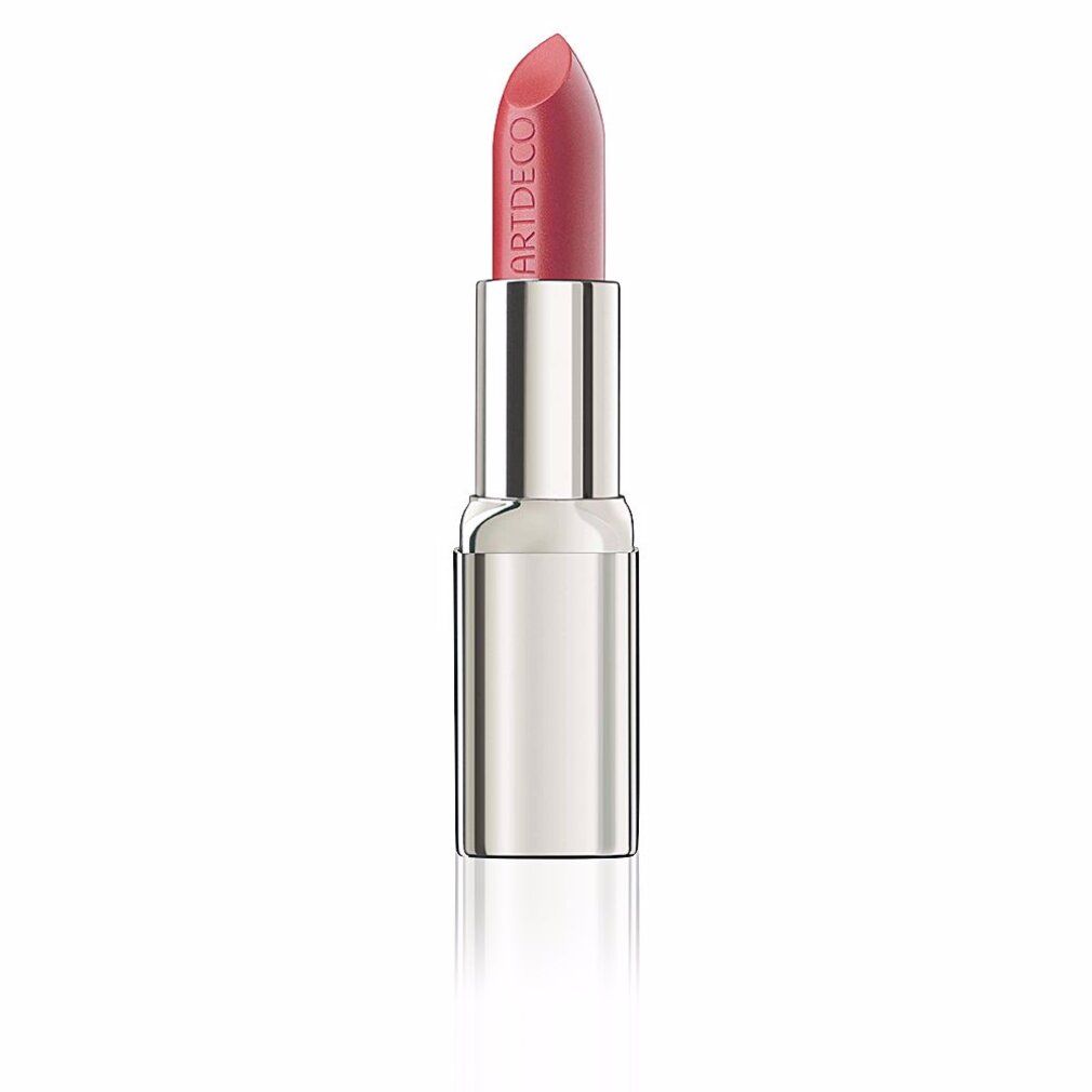 Rossetto rosa in un astuccio argentato. Il rossetto riporta la scritta ARTDECO.