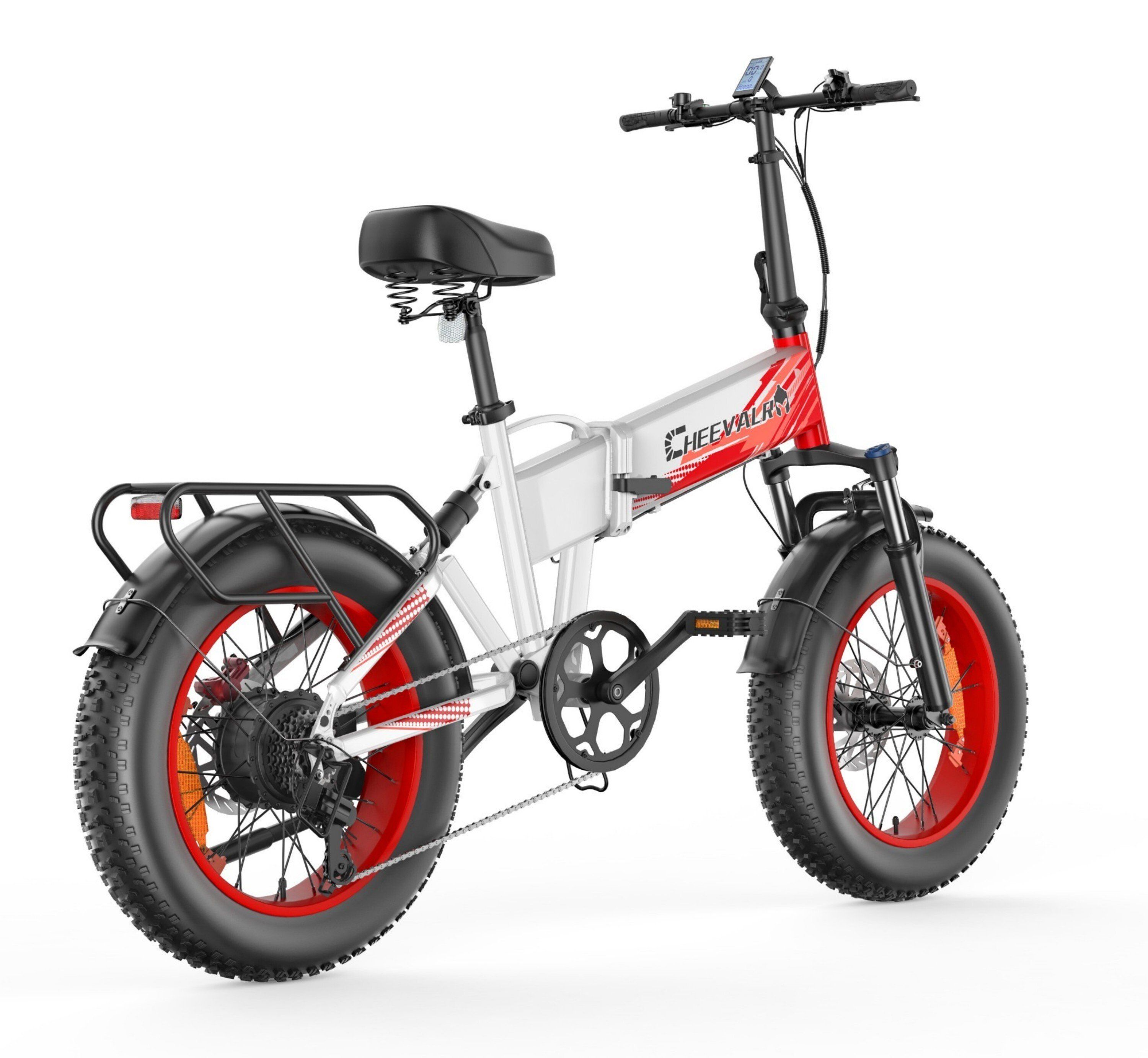 Cheevalry CF1000-1 Bicicletta elettrica pieghevole con batteria da 48V 20Ah