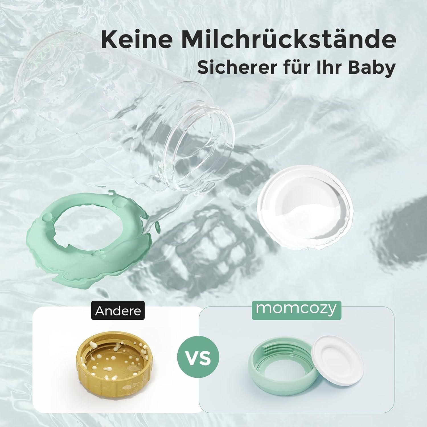 Conservazione naturale del latte materno con biberon per bambini Momcozy