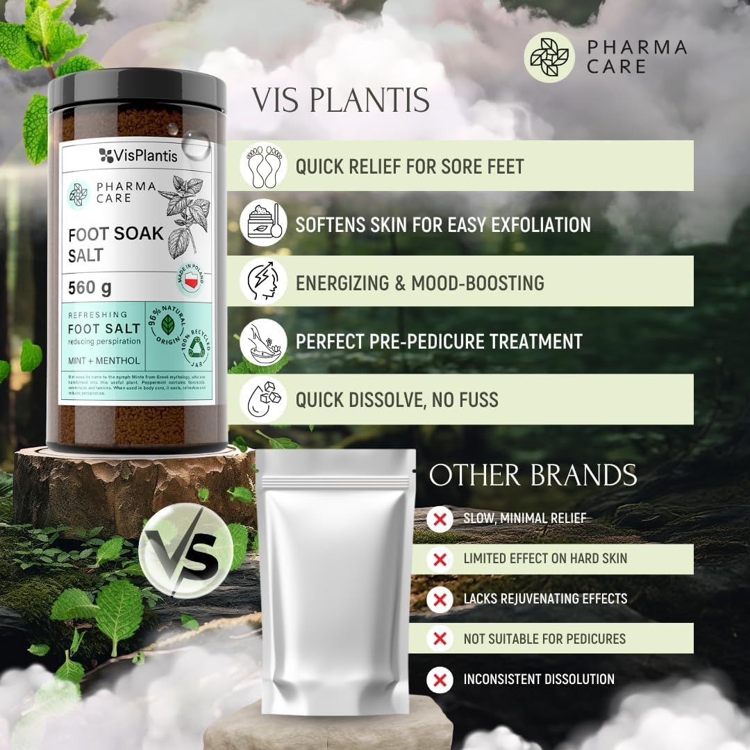 Confronto prodotti: Vis Plantis pediluvio vs. altri marchi. Confezione, ingredienti, vantaggi.