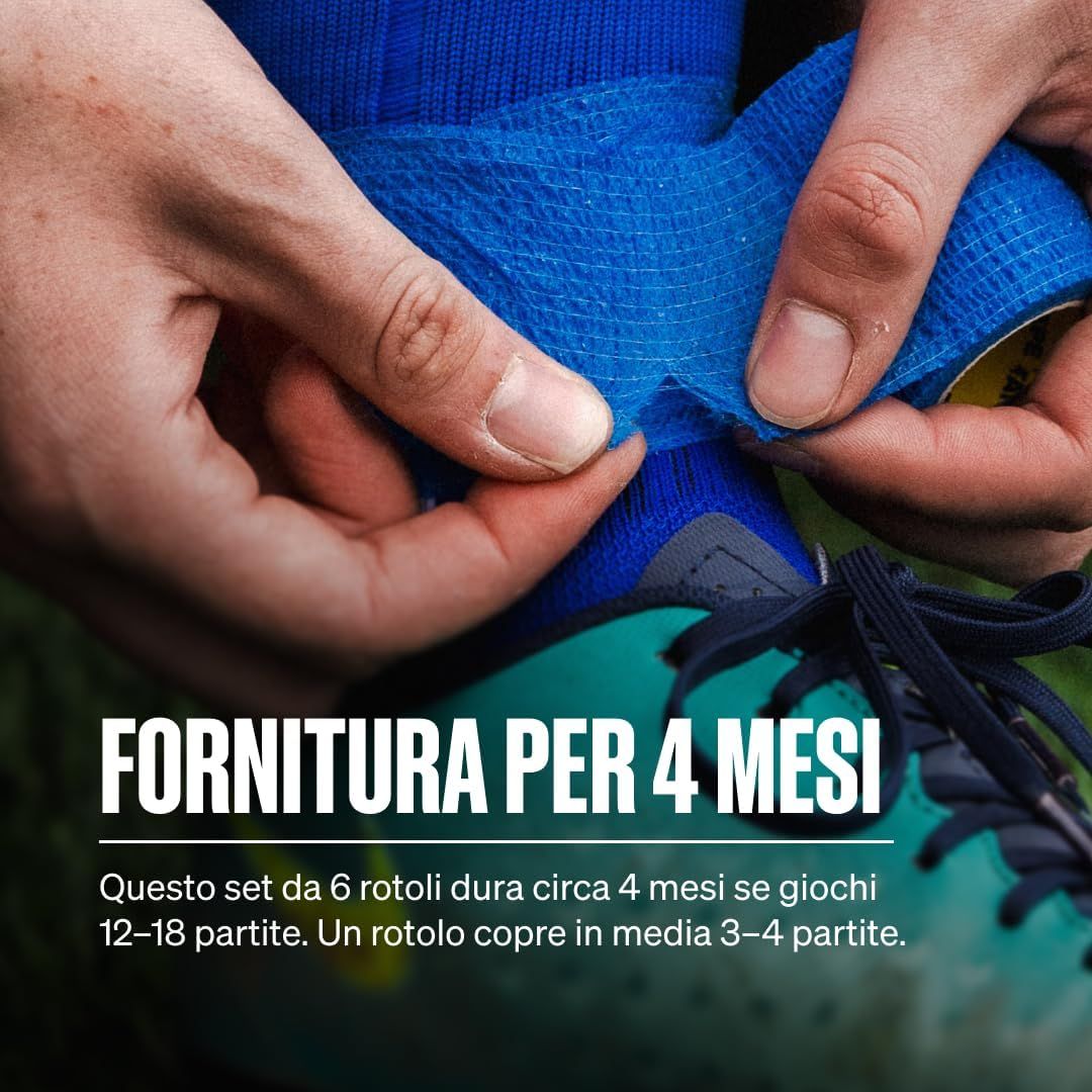 SPORTTAPE Bendaggio Autoadesivo - 5 cm x 4,5 m Blu