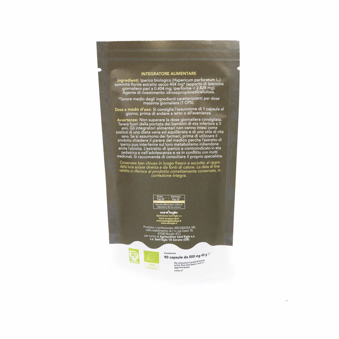 Sant'Egle Iperico Bio 90 capsule