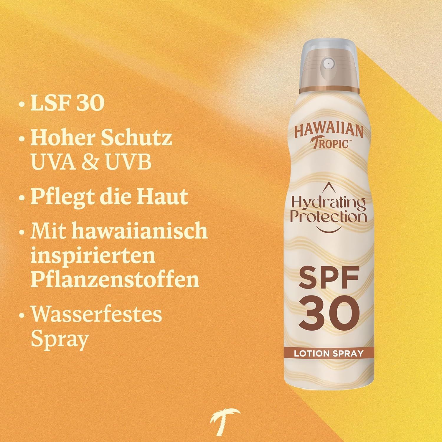 Caratteristiche: SPF 30, alta protezione UVA & UVB, idrata la pelle, ingredienti botanici, spray resistente all'acqua.