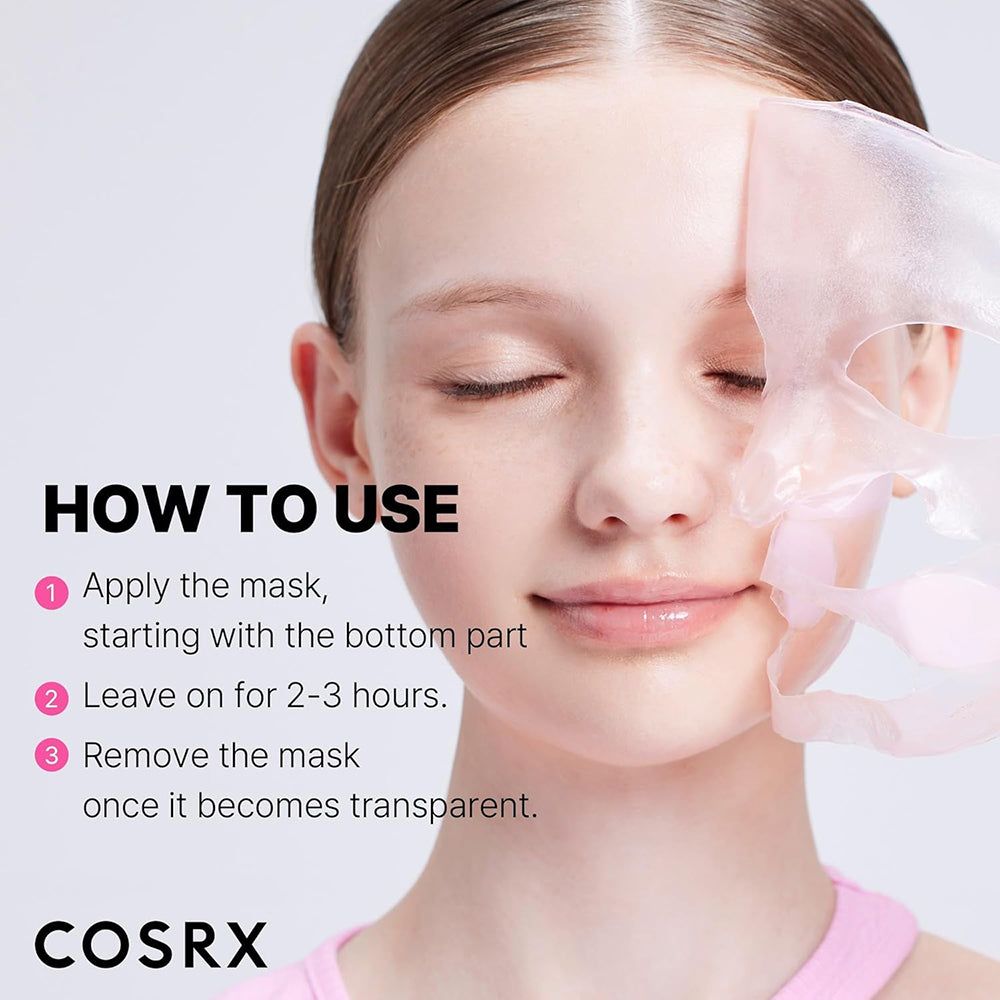Istruzioni per l'uso della maschera idrogel Peptide Collagen Lifting Glow.