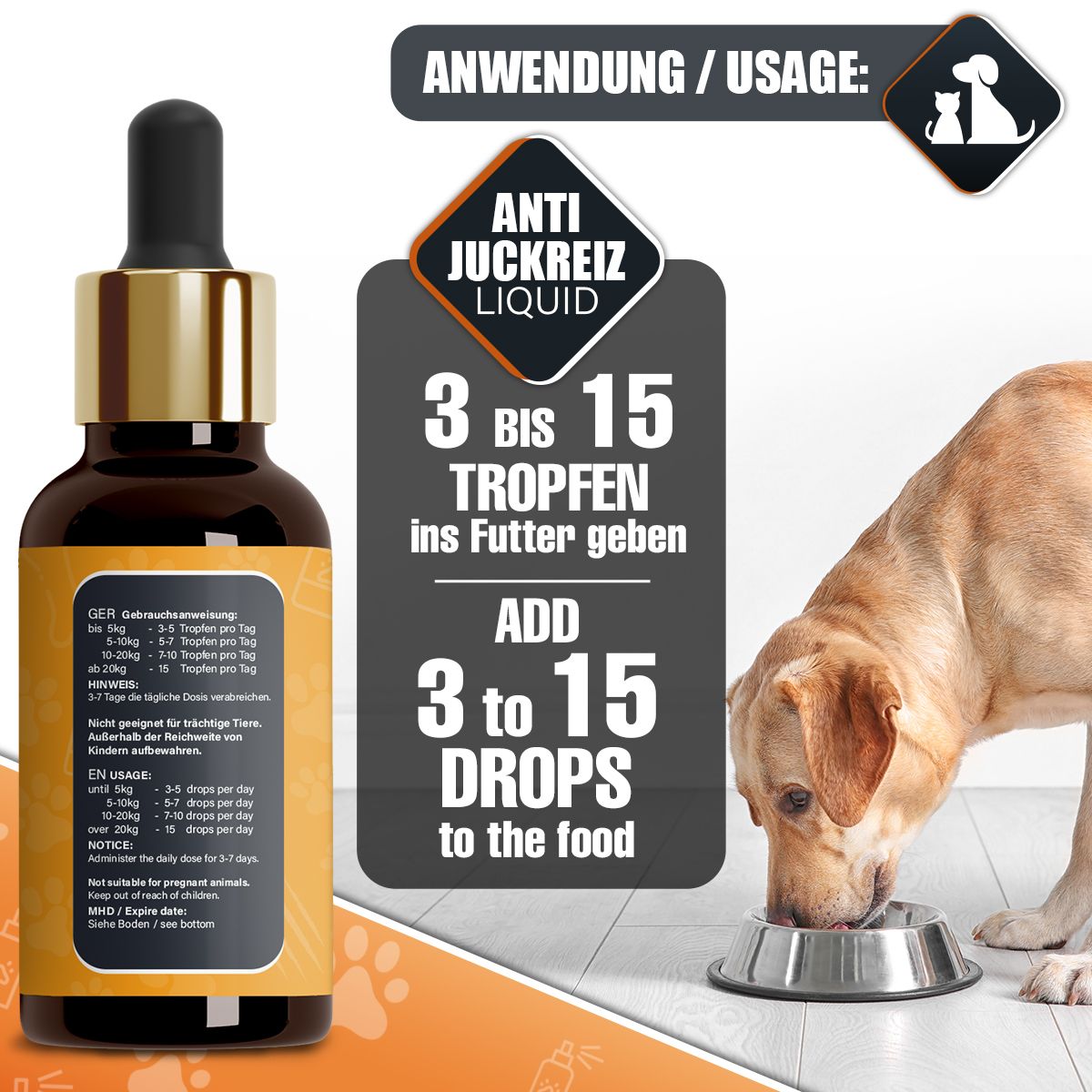 Saint Nutrition® | Gocce contro il prurito per cani e gatti