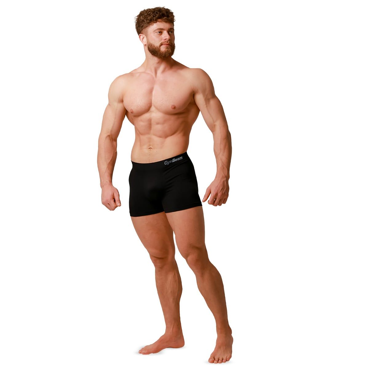 GymBeam Boxer uomo slim seamless 2Pack Black