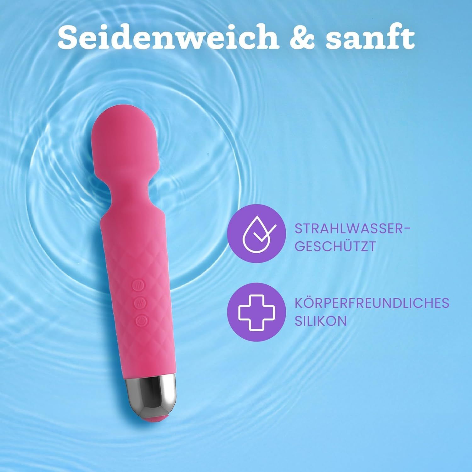 Oliver James Vibratore per donne – Silenzioso e potente, colore rosa