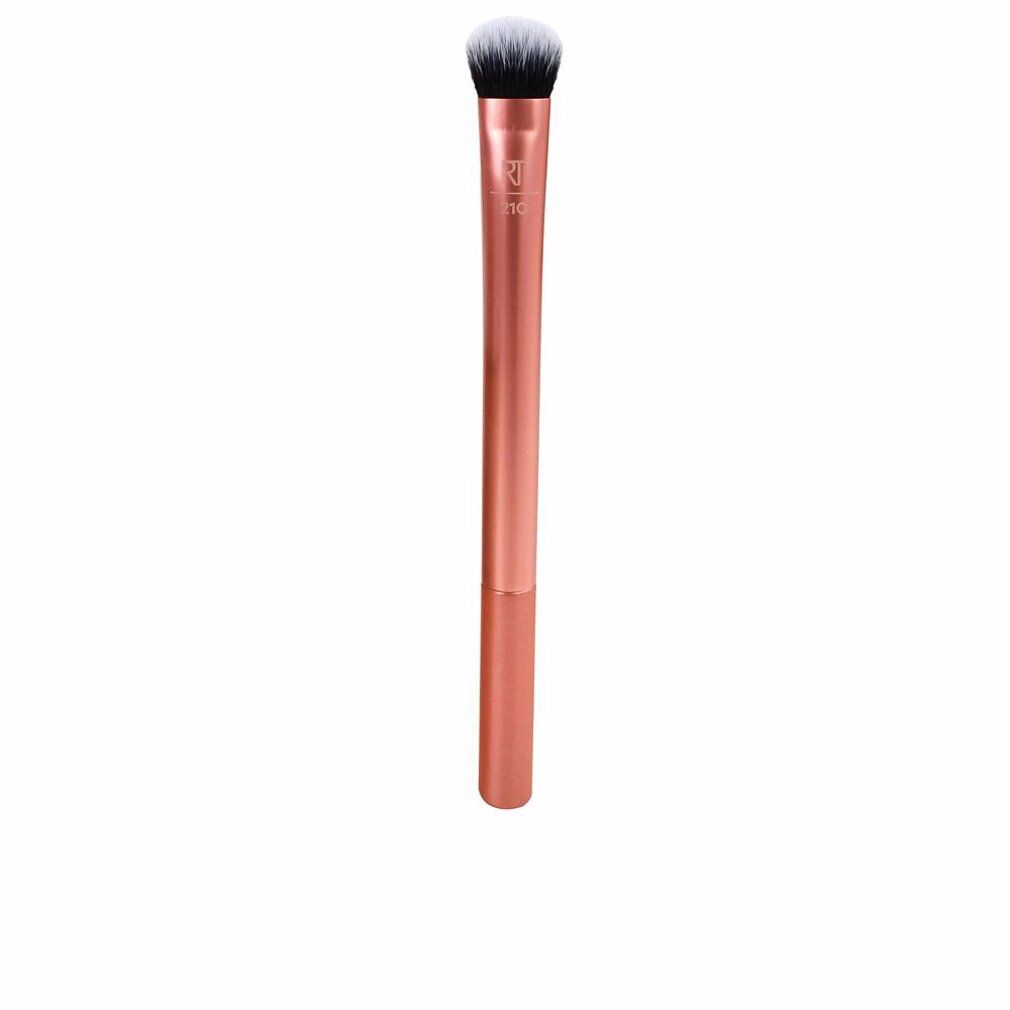 Pennello con manico color rame e testina nera. "RT" inciso sul manico.