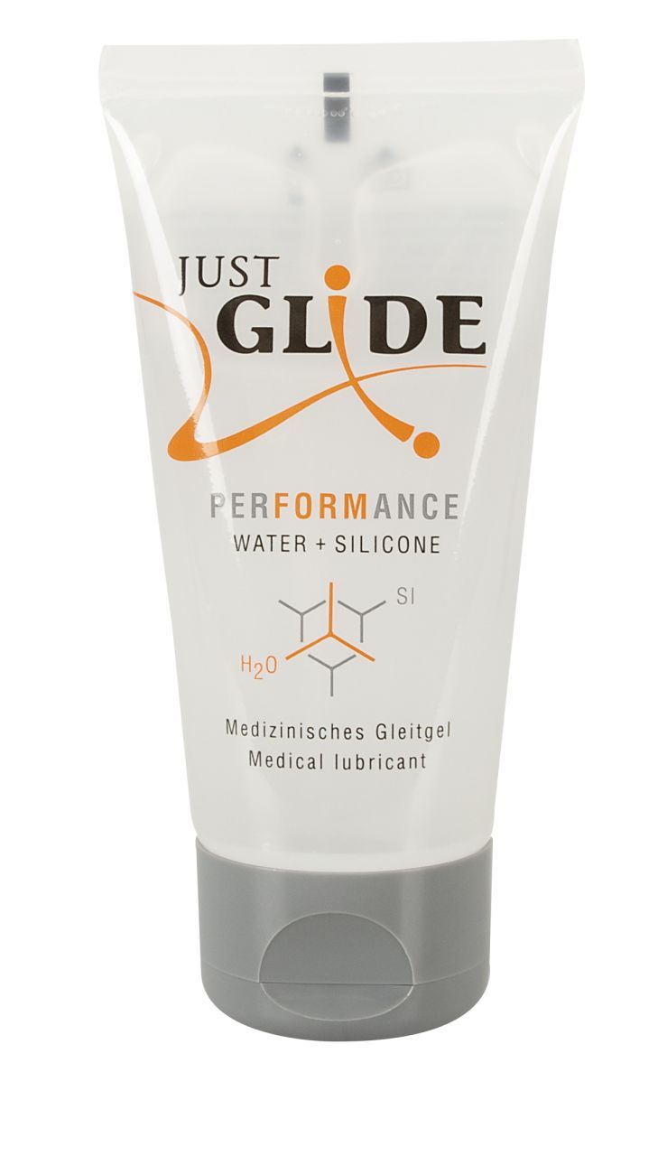 Tubo di lubrificante Just Glide Performance, Acqua + Silicone.