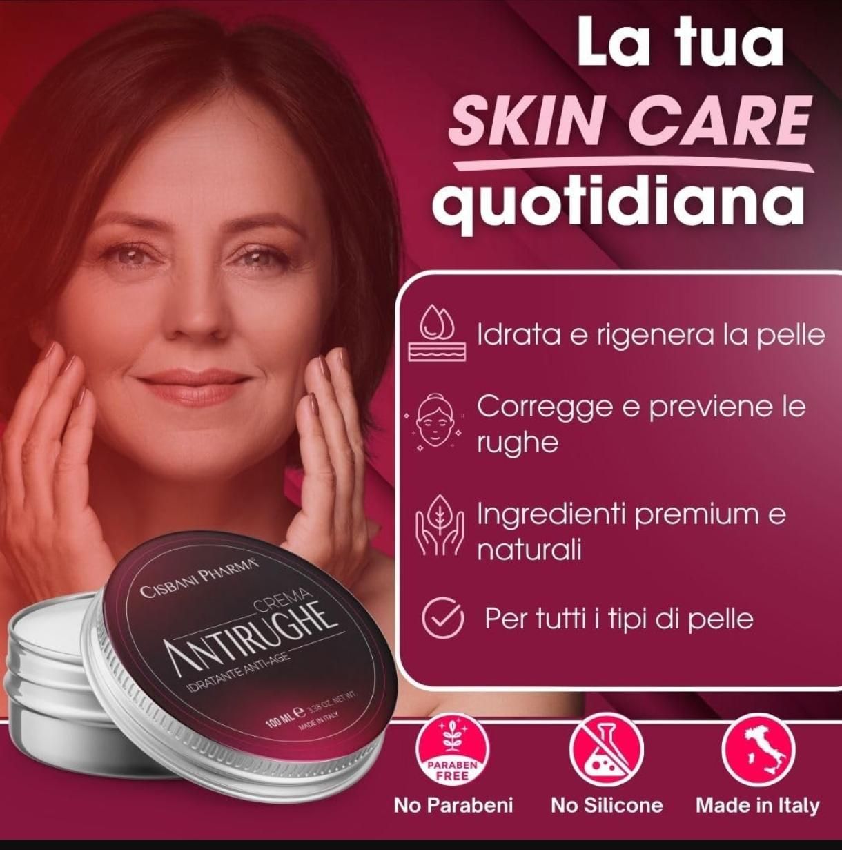 Cisbani Pharma Crema Antirughe Idratante Antiage