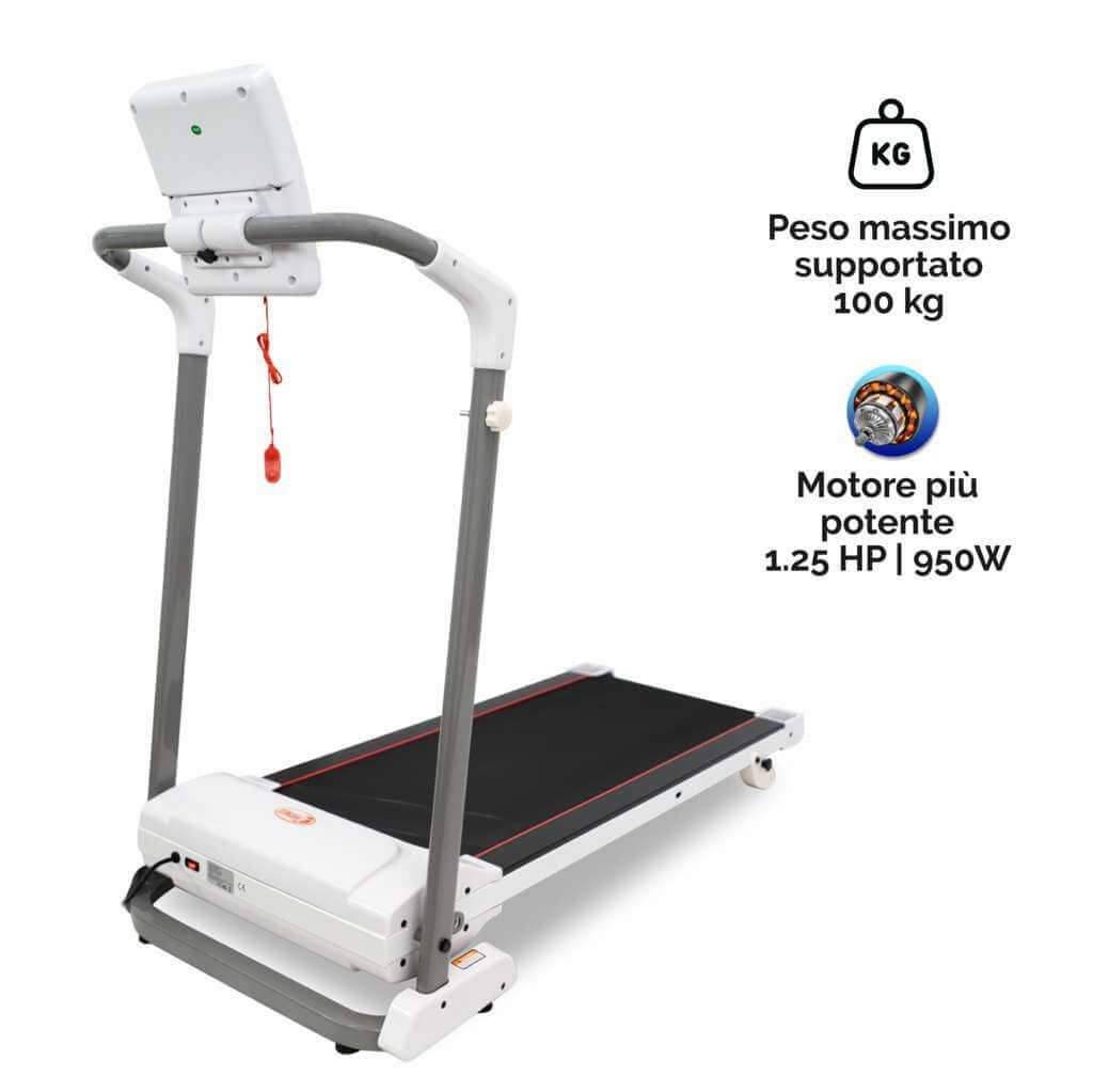 FFitness Tapis Roulant Elettrico Pieghevole 12 km/h con Bluetooth FF