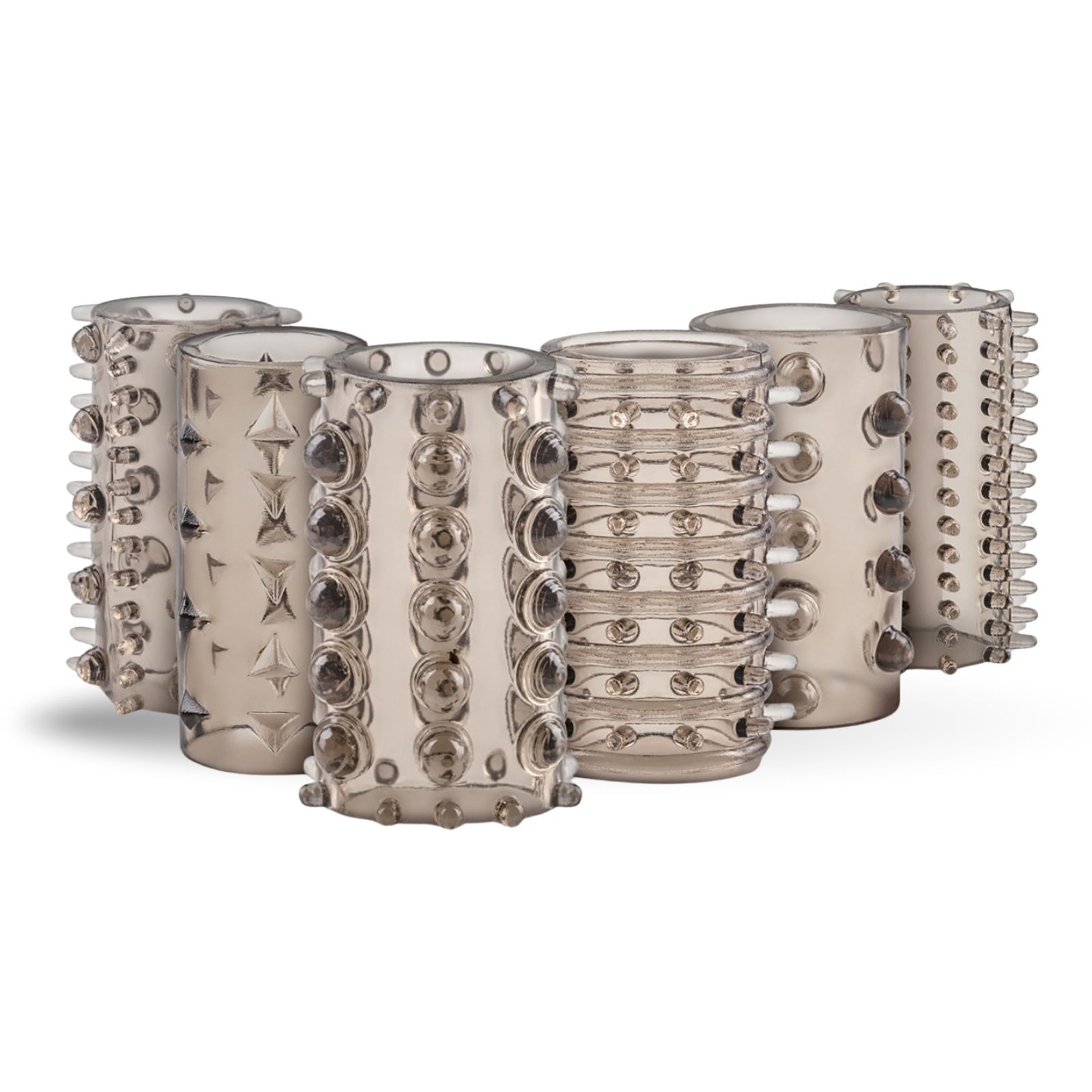 Easytoys - Anello per pene, manicotto per pene in silicone con protuberanze