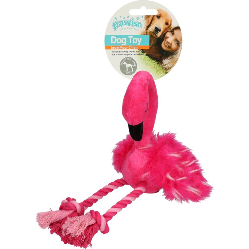 Fenicottero con gambe di corda l