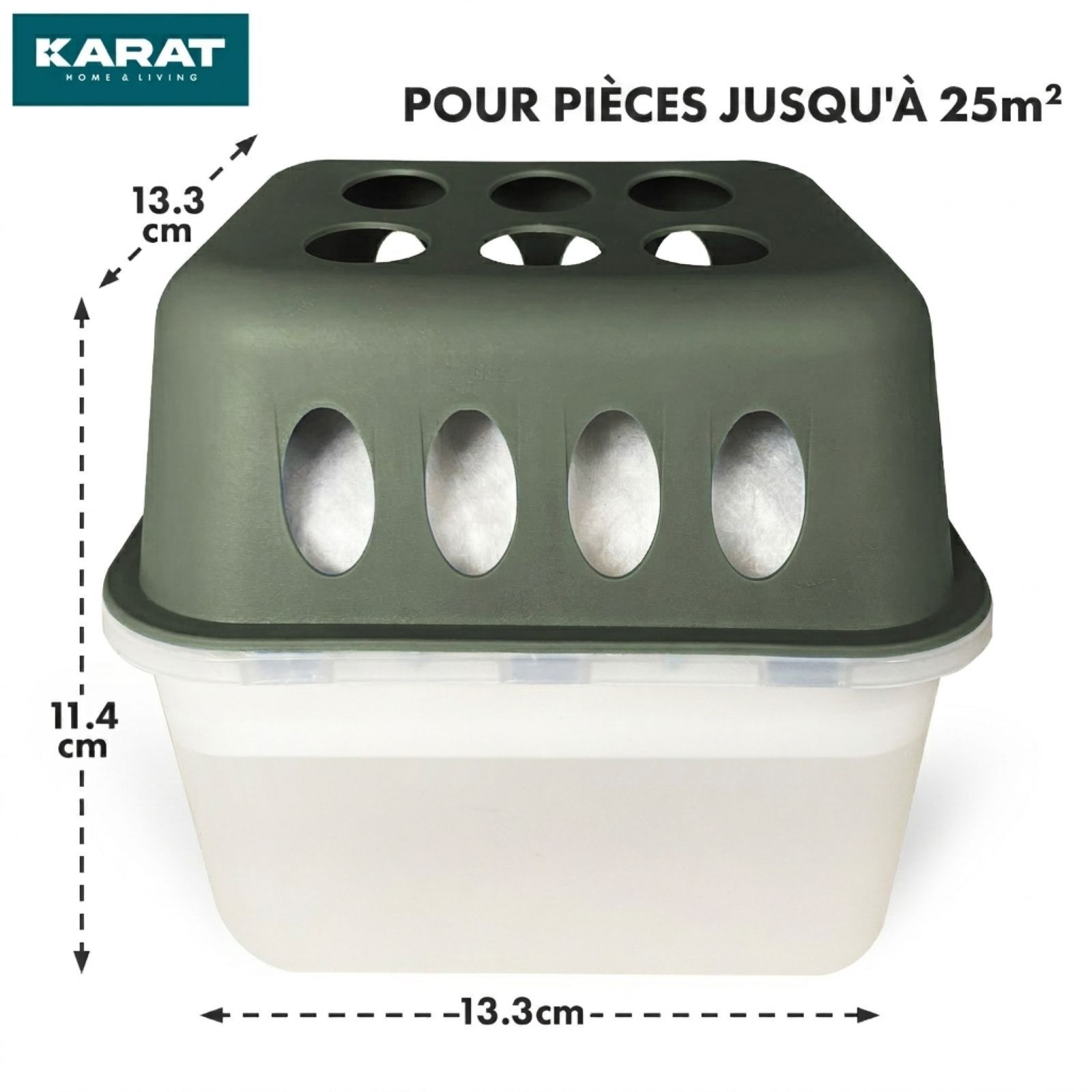 KARAT deumidificatore d’aria Hava con ricariche - deumidificatore ambienti Verde