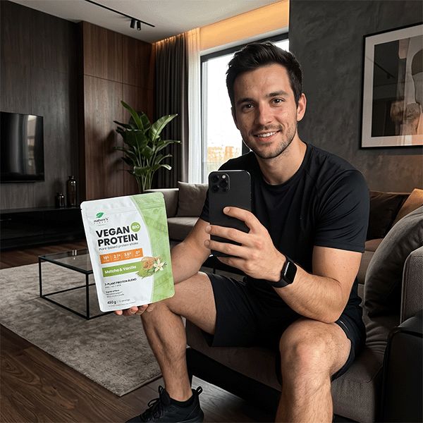 Nature's Finest Bio proteine vegetali in polvere Vaniglia e matcha