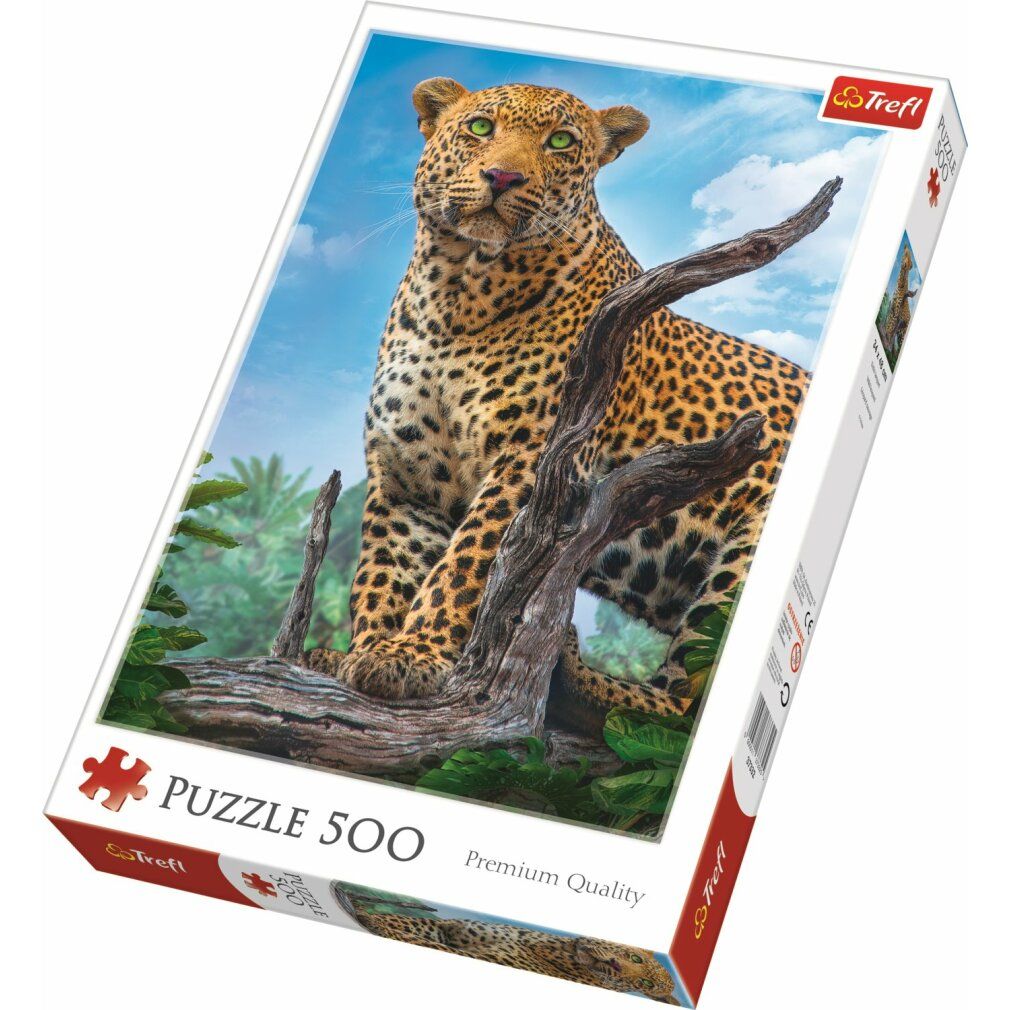 Puzzle premium 500 pezzi - leopardo selvatico