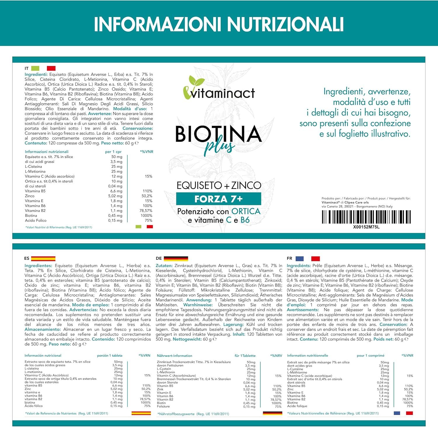 Vitaminact - Biotina Plus