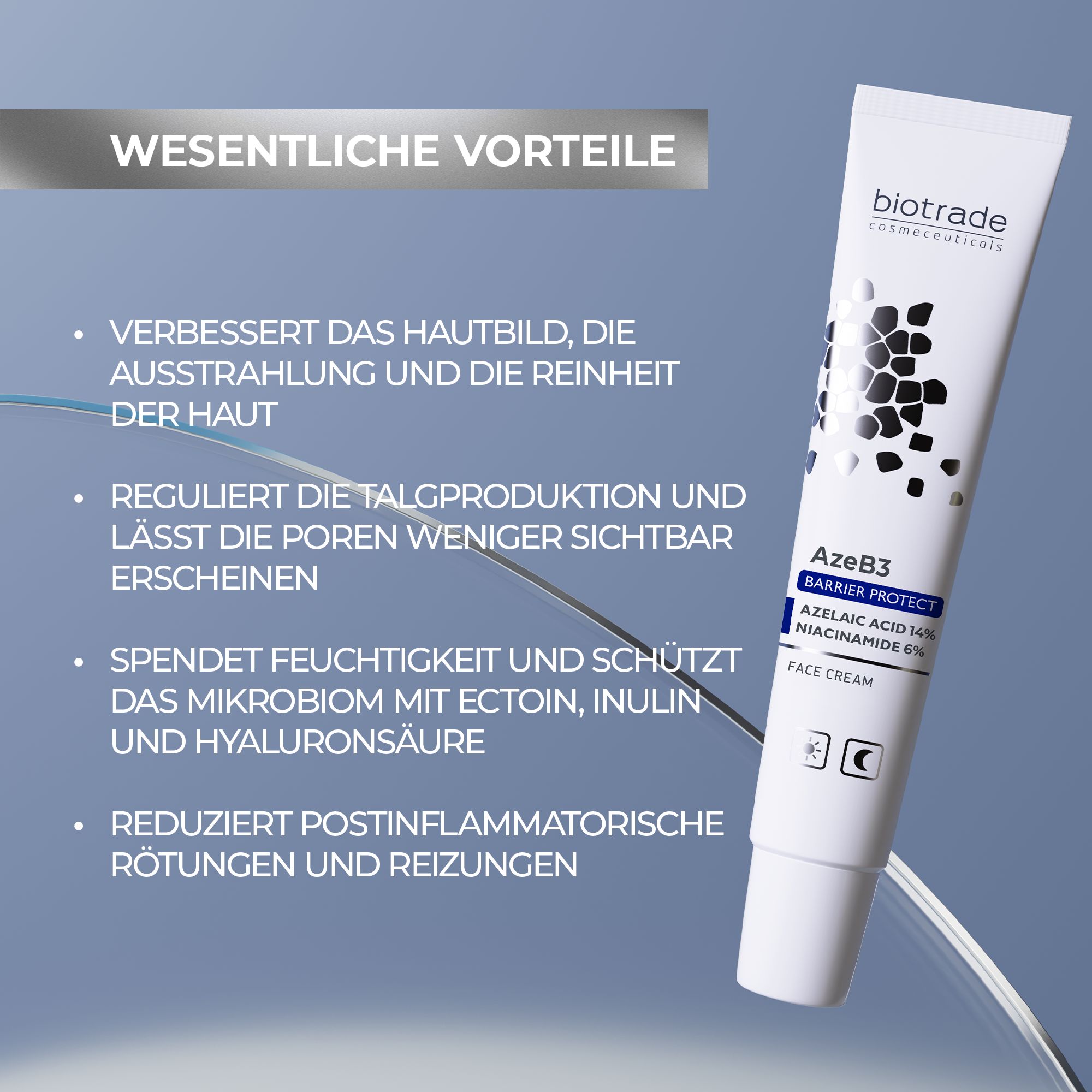 Biotrade AzeB3 Barrier Protect Crema viso con acido azelaico 14% e niacinamide 6%