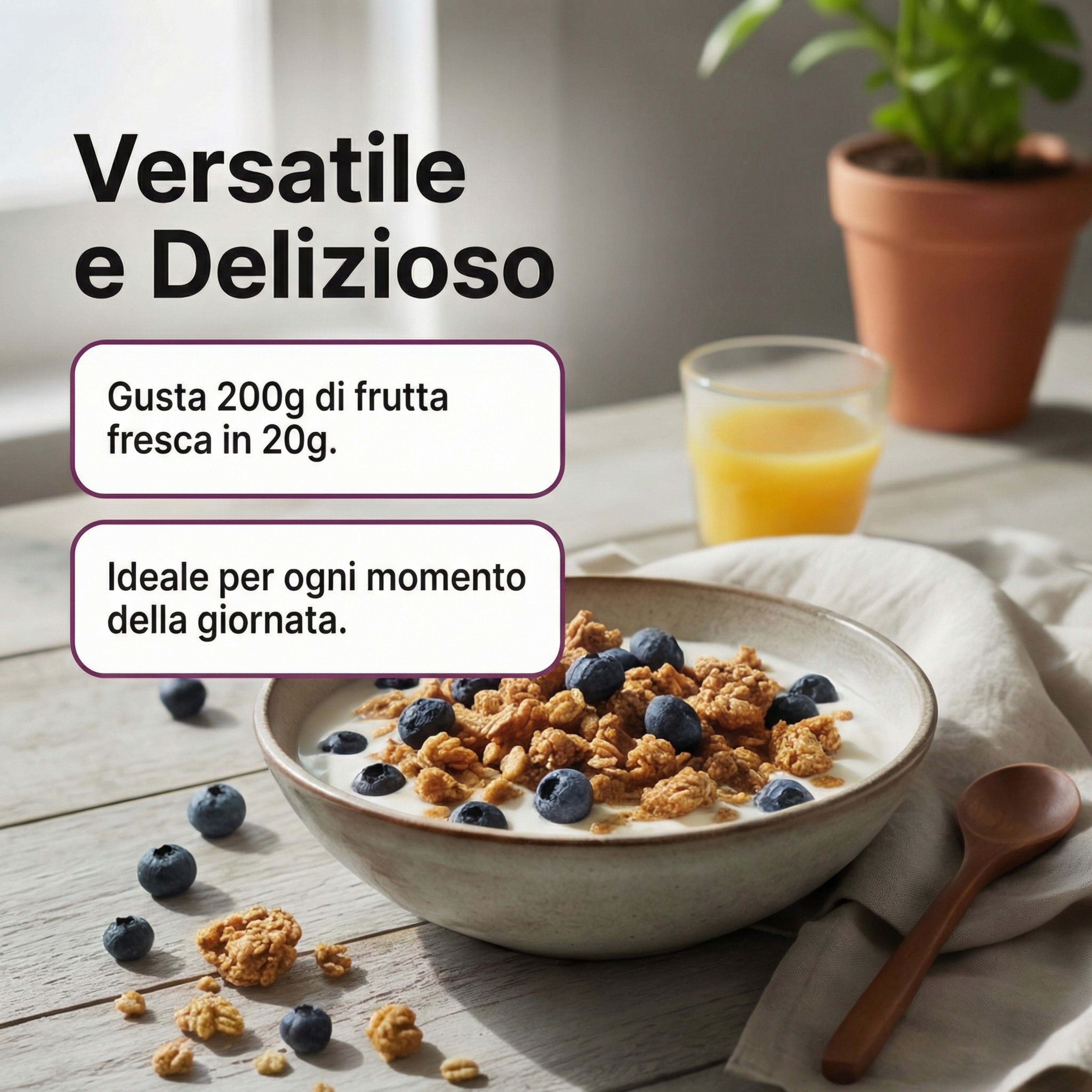IoBoscoVivo Mirtilli liofilizzati interi bio, senza glutine, senza zuccheri aggiunti
