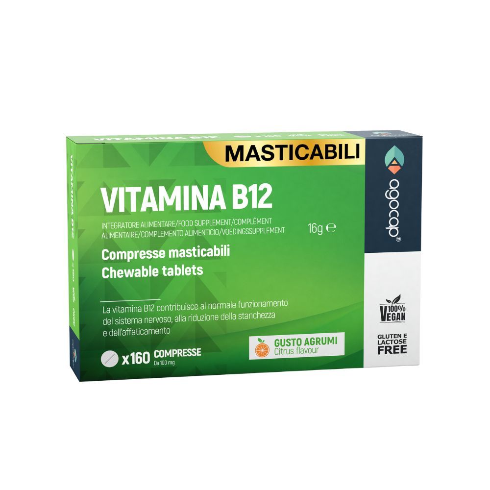 Vitamina B12 alto dosaggio vegana e masticabile