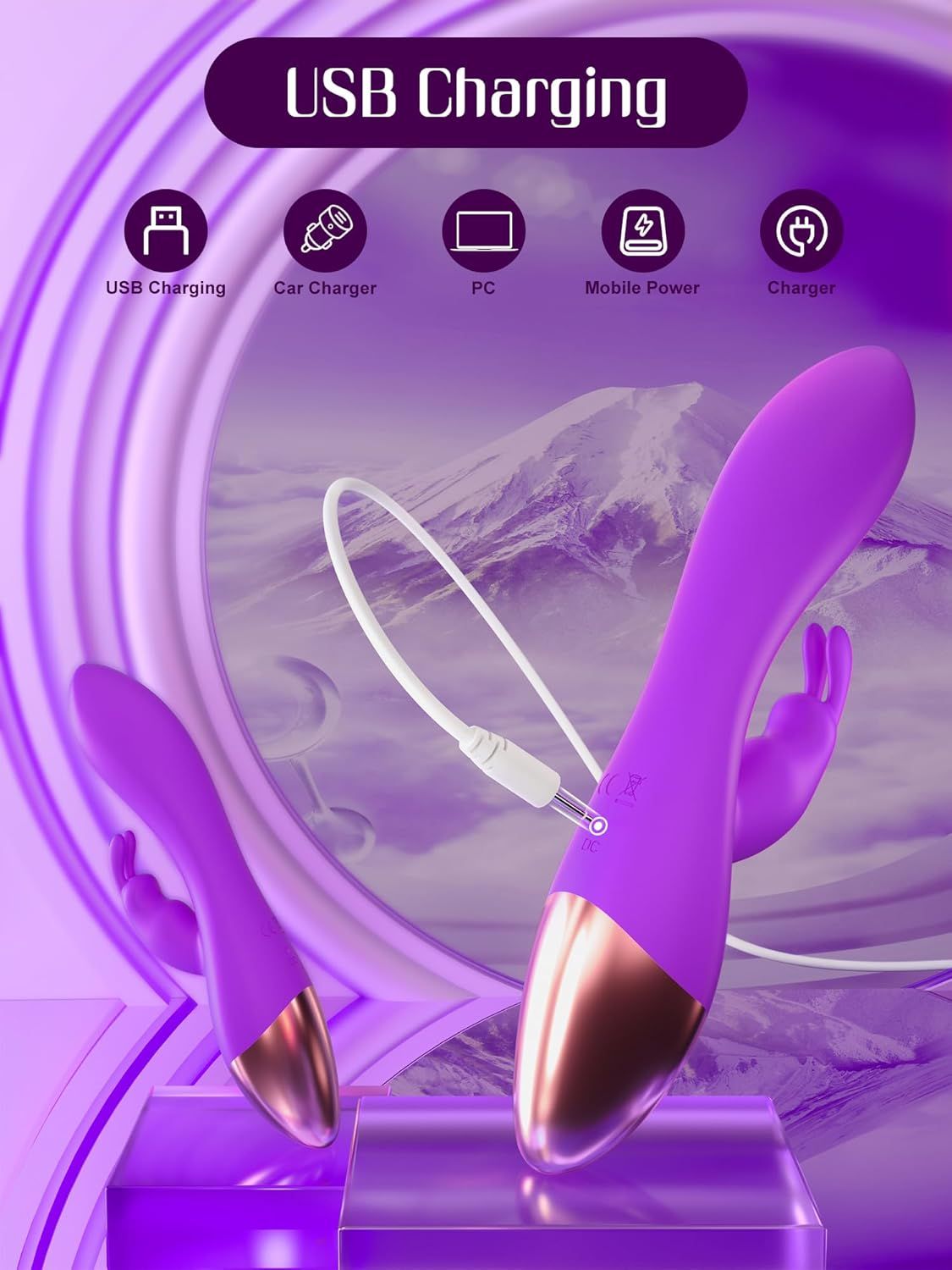 HIVEFUN Vibratore punto G viola