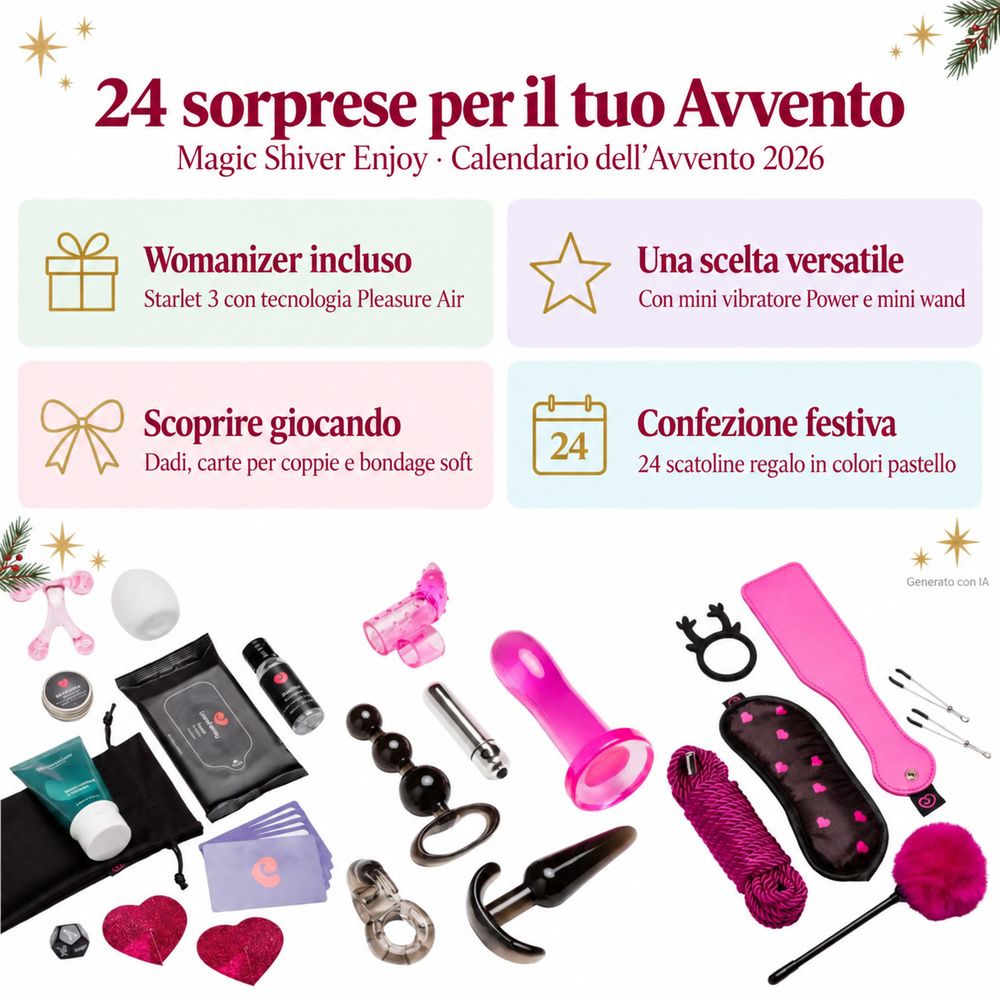 Varietà di prodotti per il benessere, inclusi vibratori, massaggiatori e accessori.