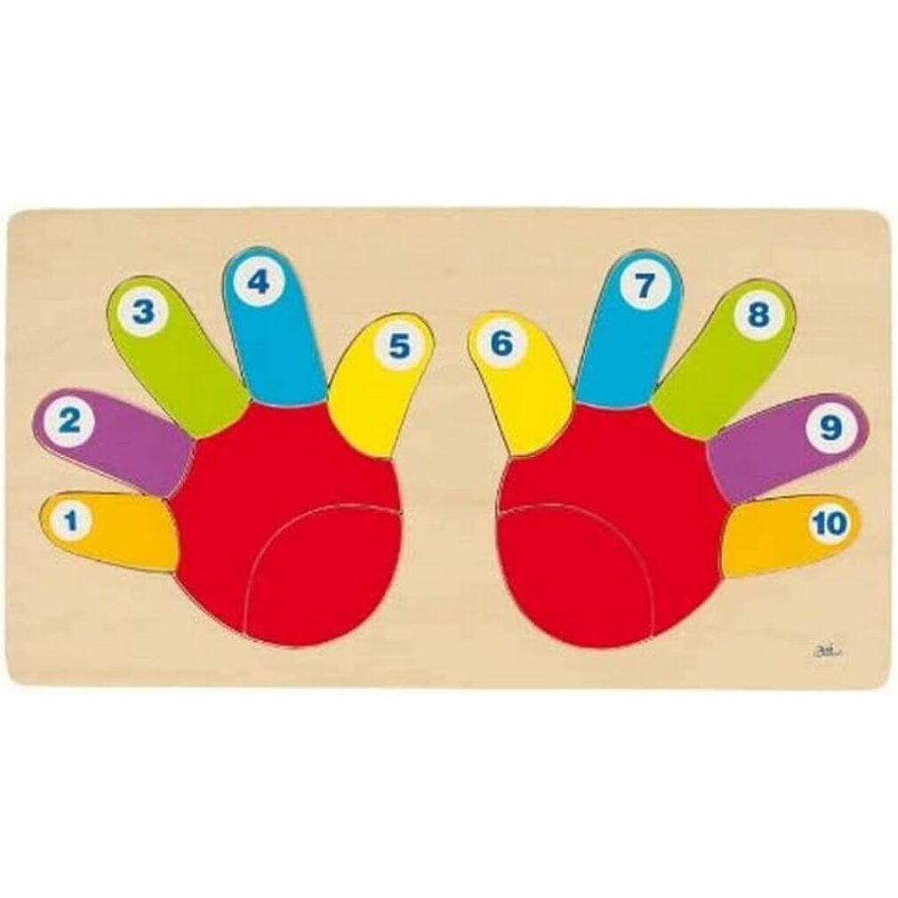 Puzzle di legno Goki, 14 pezzi.