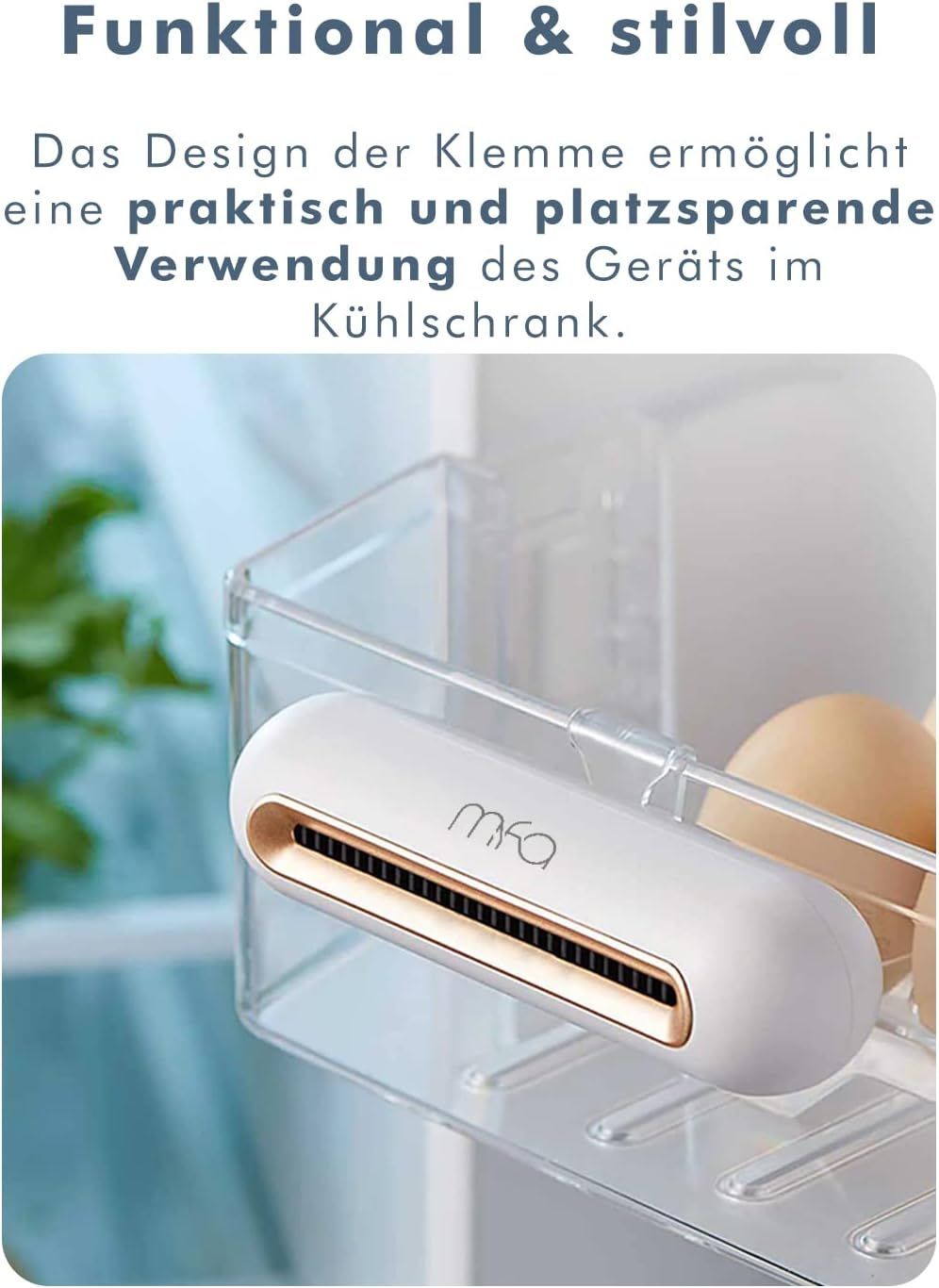 mfa® Deodorante & Assorbitore per Frigorifero, Neutralizzatore di Odori Generatore di Ozono & Purifi