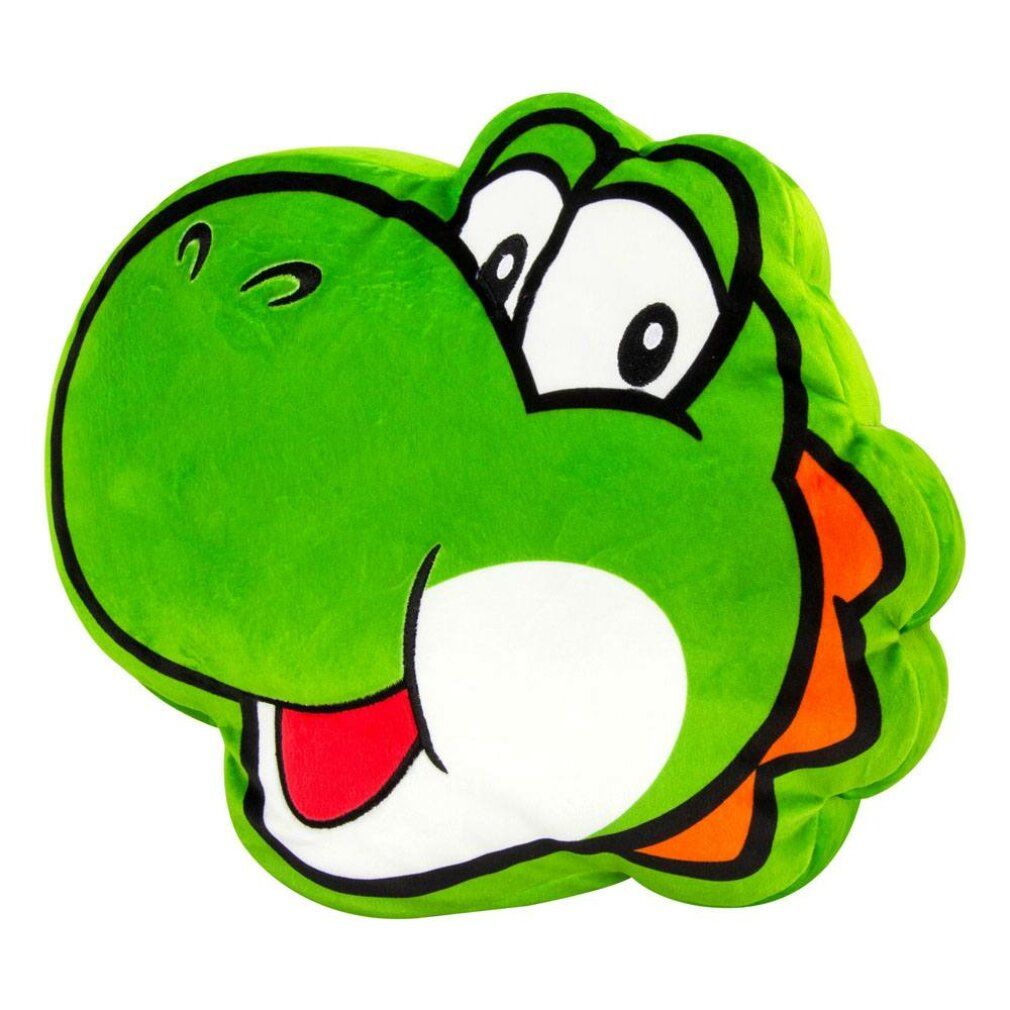 Peluche Nintendo - Testa di Yoshi - Cuscino di peluche (40 cm)