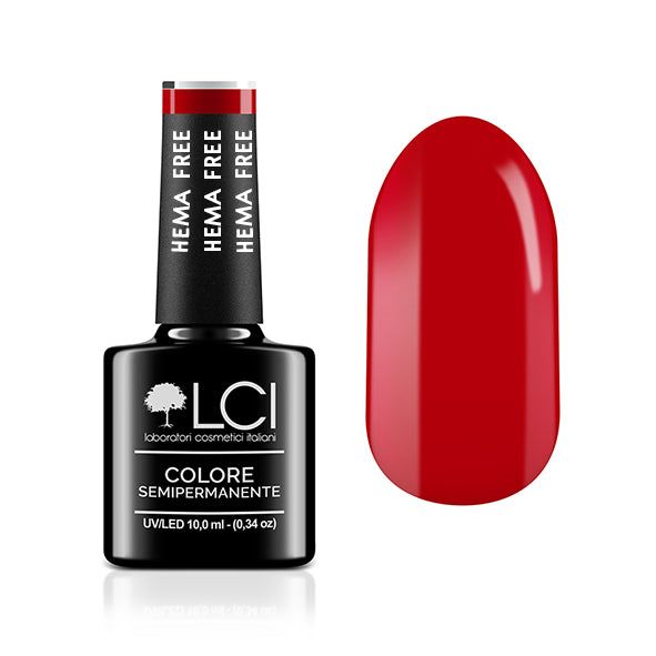 LCI Cosmetics - Smalto Semipermanente - Hema Free LCI - Rosso Chanel