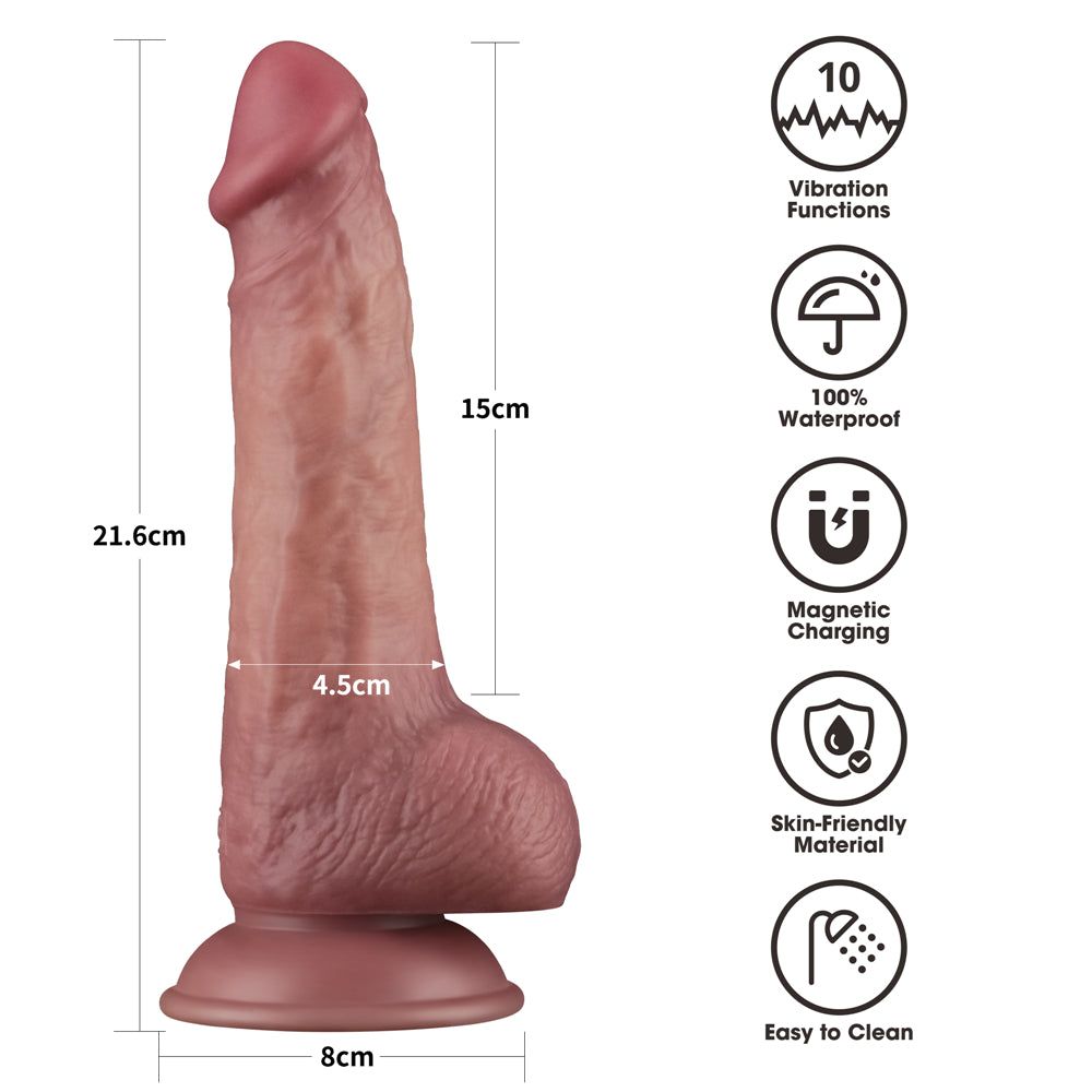 Vibratore Realistico Power Cock Real Feel 21,6 cm