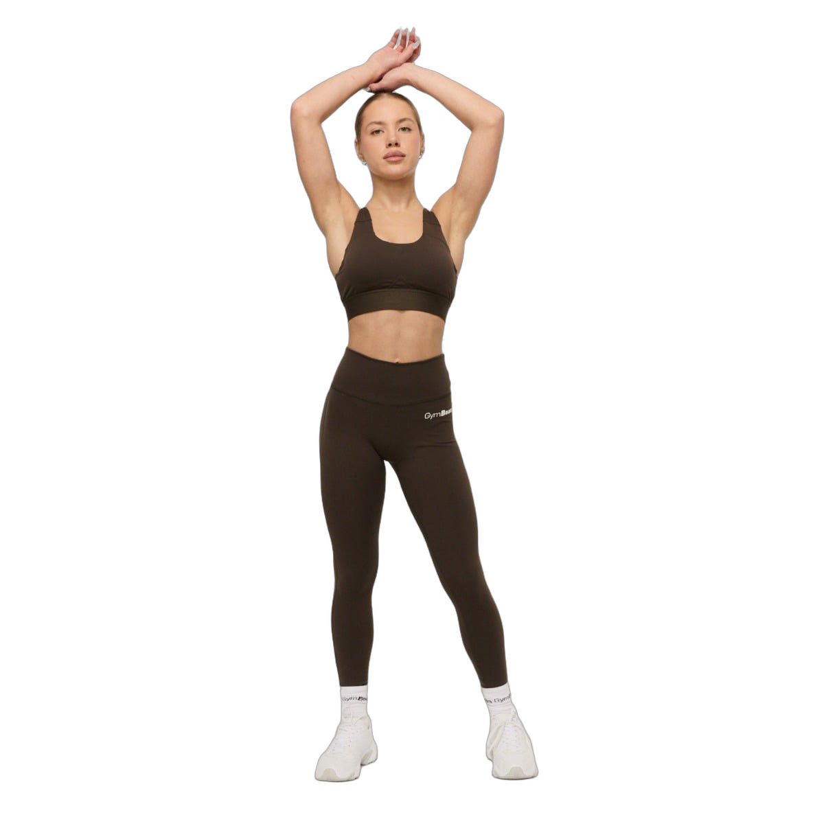 GymBeam Reggiseno sportivo donna Limitless con spalline regolabili Espresso
