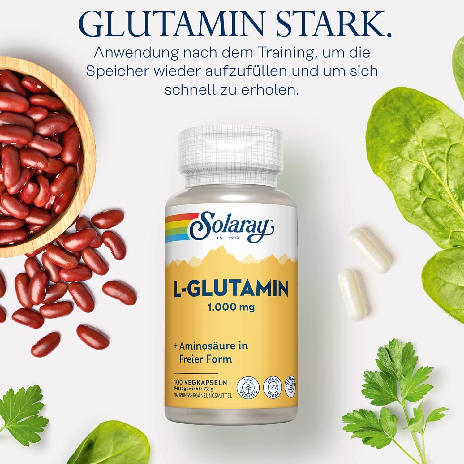 Solaray Capsule di L-Glutammina