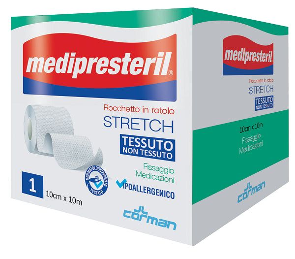 Medipresteril Rocchetto Rotolo Stretch Tessuto Non Tessuto 10 Cm X 1000 Cm Medi Presteril