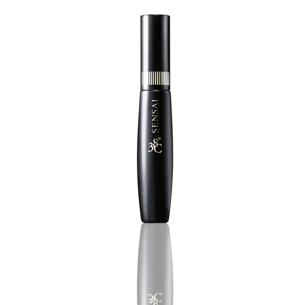 Contenitore per mascara nero con scritta dorata "SENSAI 38°C".