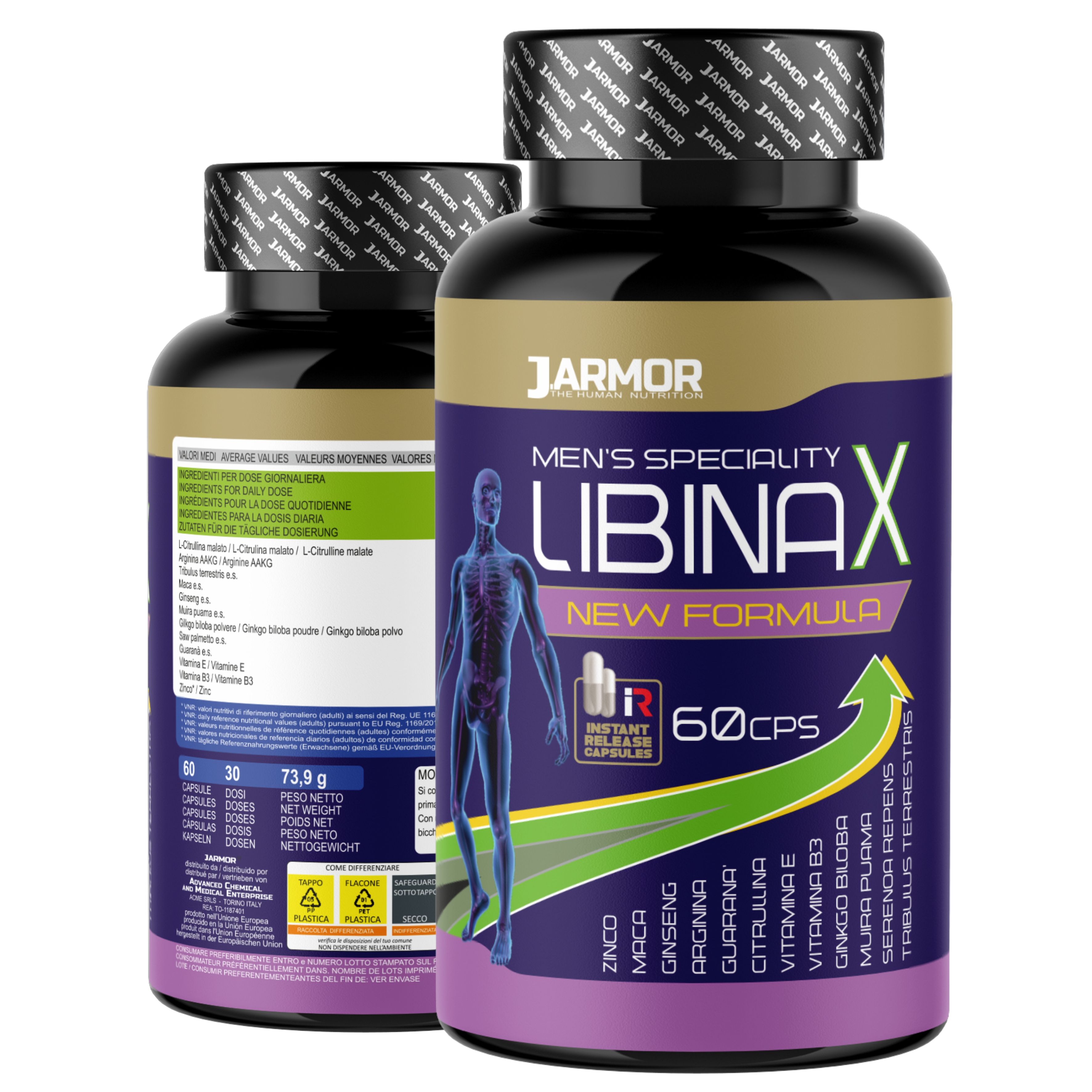 Libinax – Integratore Energia Fisica e Mentale con L-Citrullina, Maca e Ginseng